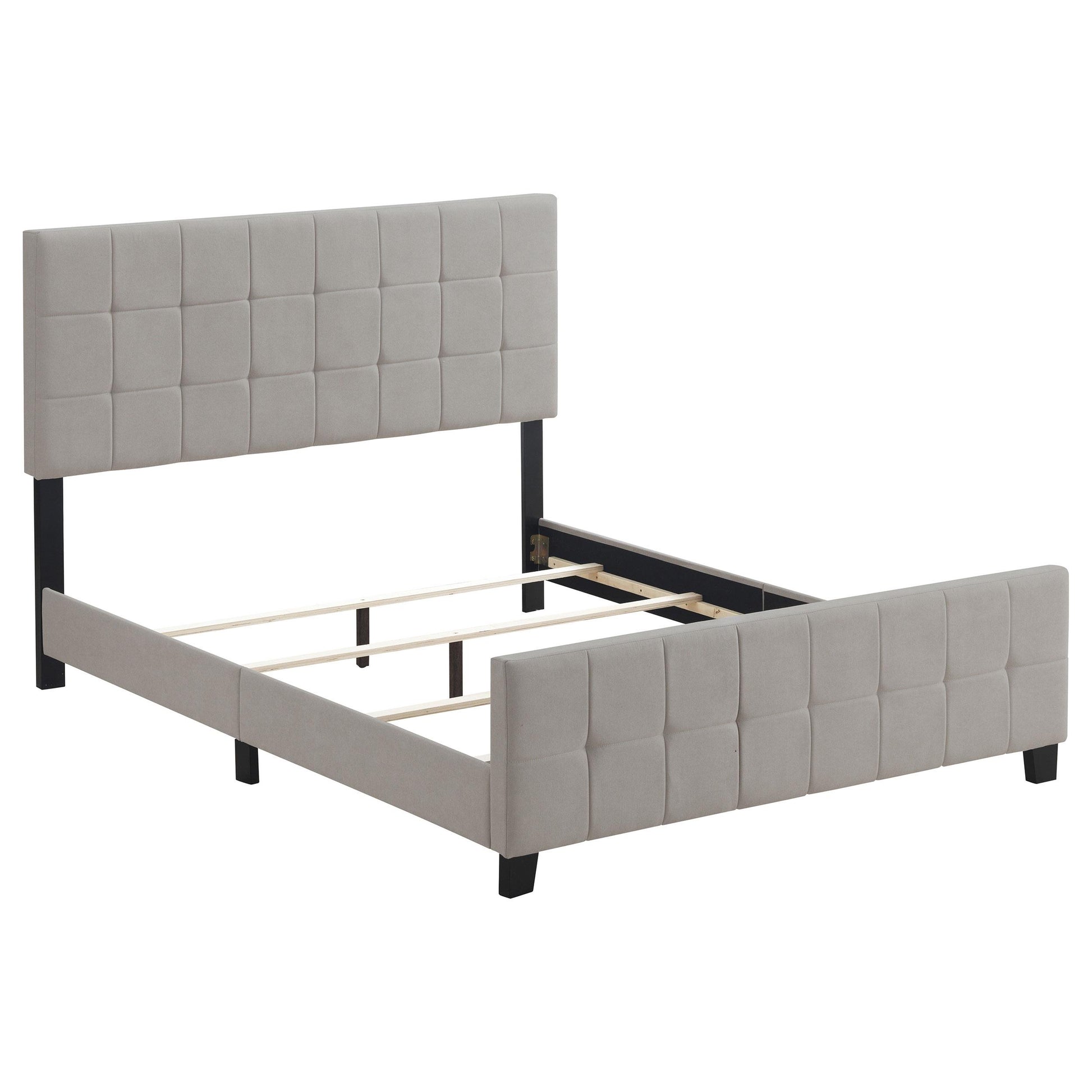  Size_King  -- Fairfield 305952KE Upholstered Eastern King Panel Bed - Beige IMAGE 1