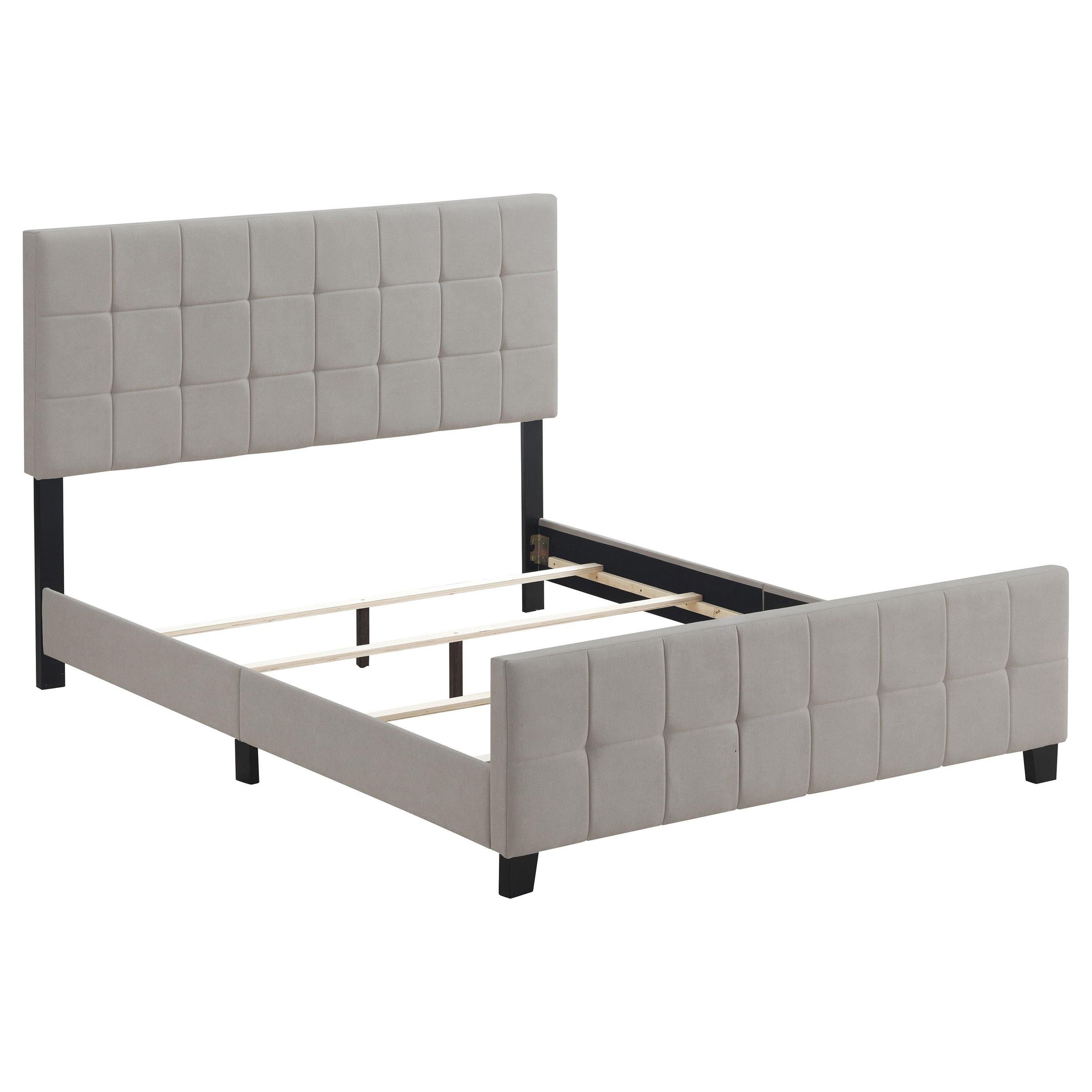 Size_King  -- Fairfield 305952KE Upholstered Eastern King Panel Bed - Beige IMAGE 1