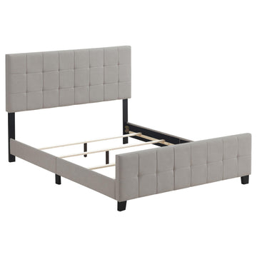  Size_King -- Fairfield 305952KE Upholstered Eastern King Panel Bed - Beige IMAGE 1