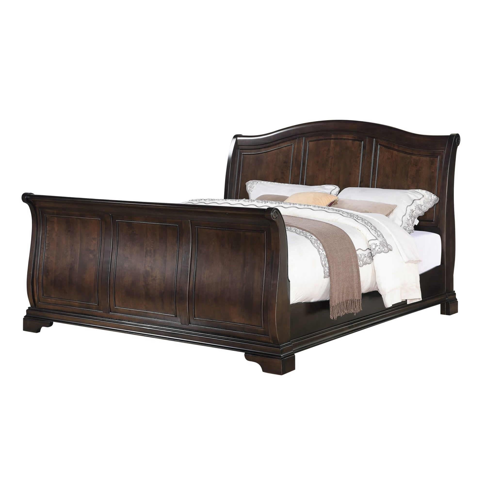  Size_King -- Elements International Cameron Sleigh Bed IMAGE 1