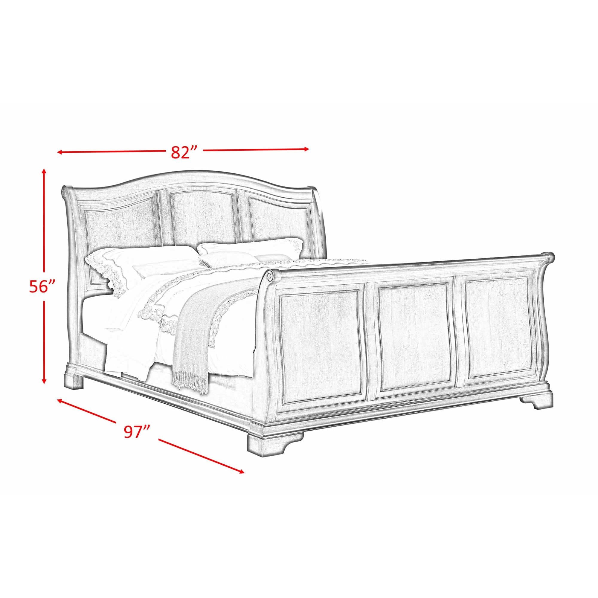 Size_King -- Elements International Cameron Sleigh Bed IMAGE 3