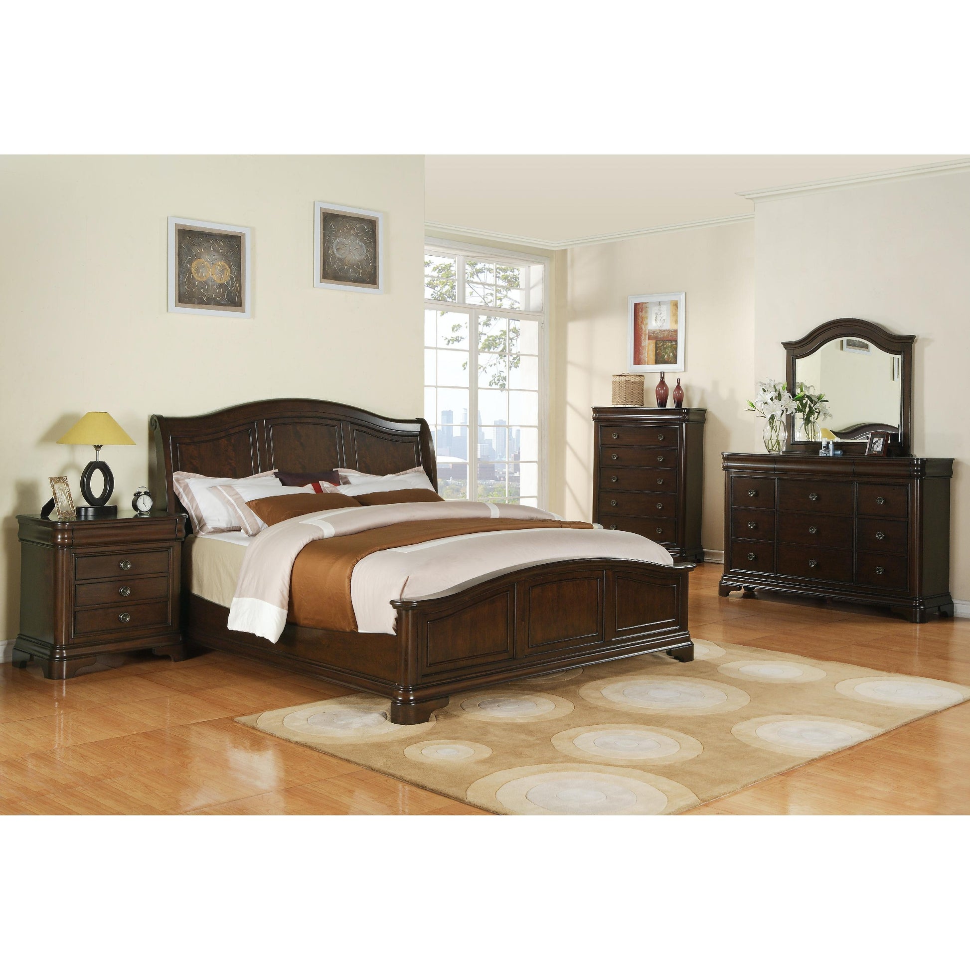  Size_King  --  Elements International Cameron Panel Bed IMAGE 2