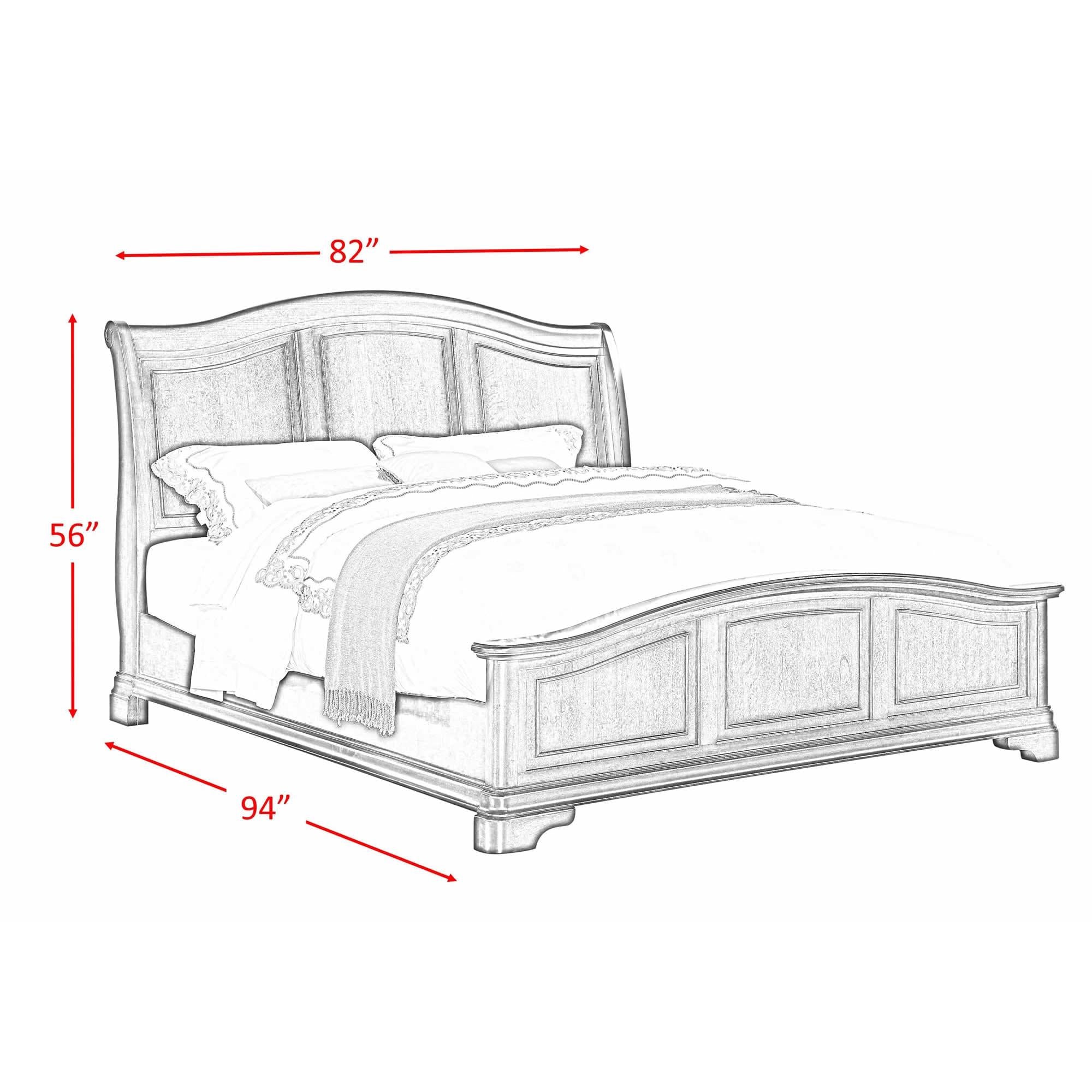 Size_King  --  Elements International Cameron Panel Bed IMAGE 3