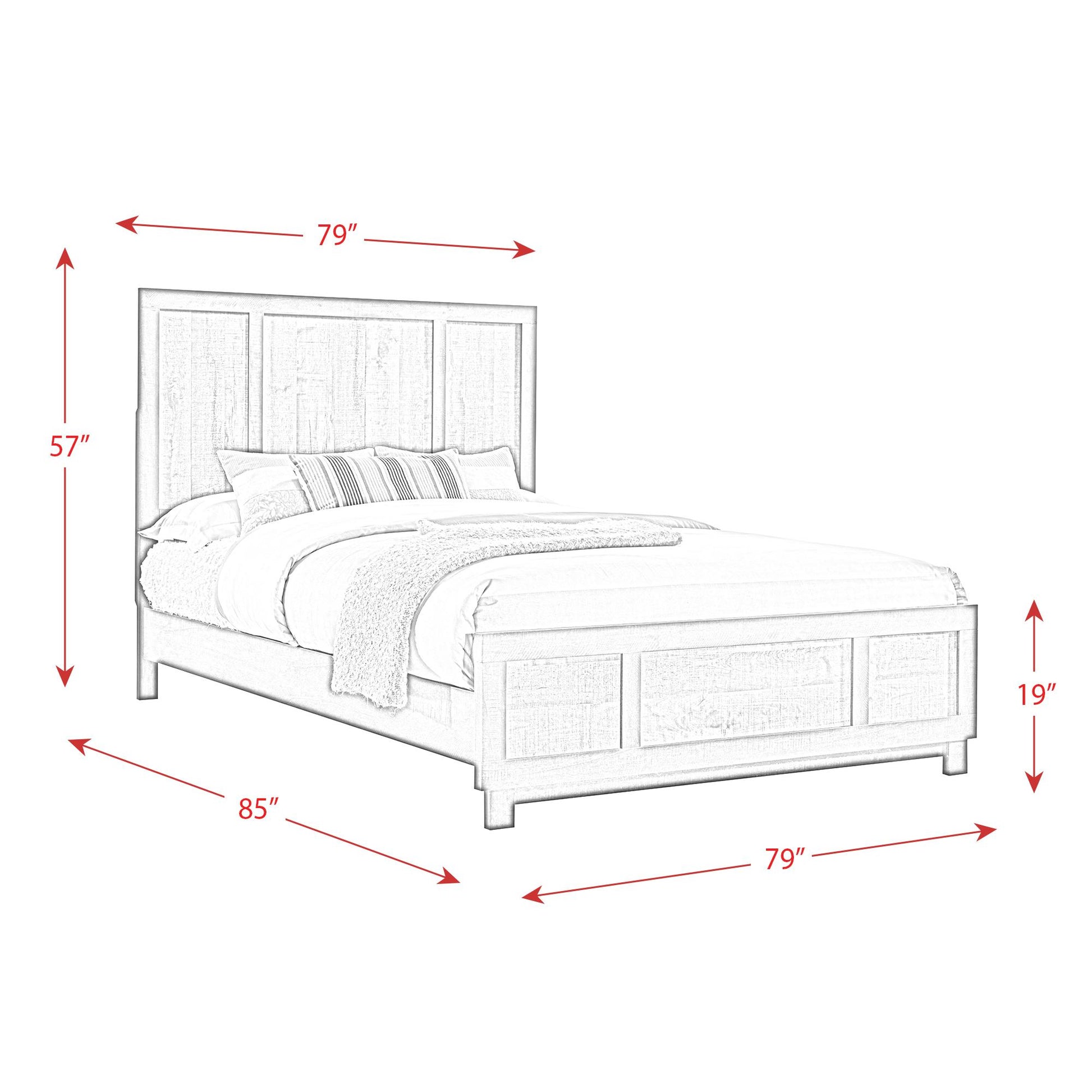  Size_King  -- Elements International Harlington Panel Bed IMAGE 13