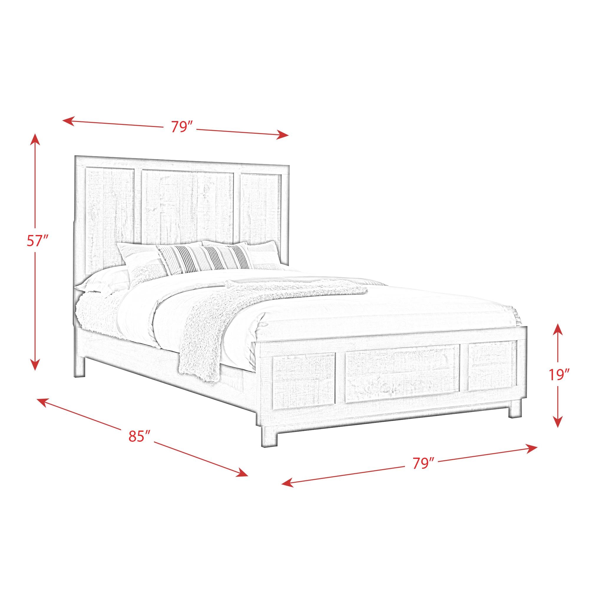  Size_King  -- Elements International Harlington Panel Bed IMAGE 13
