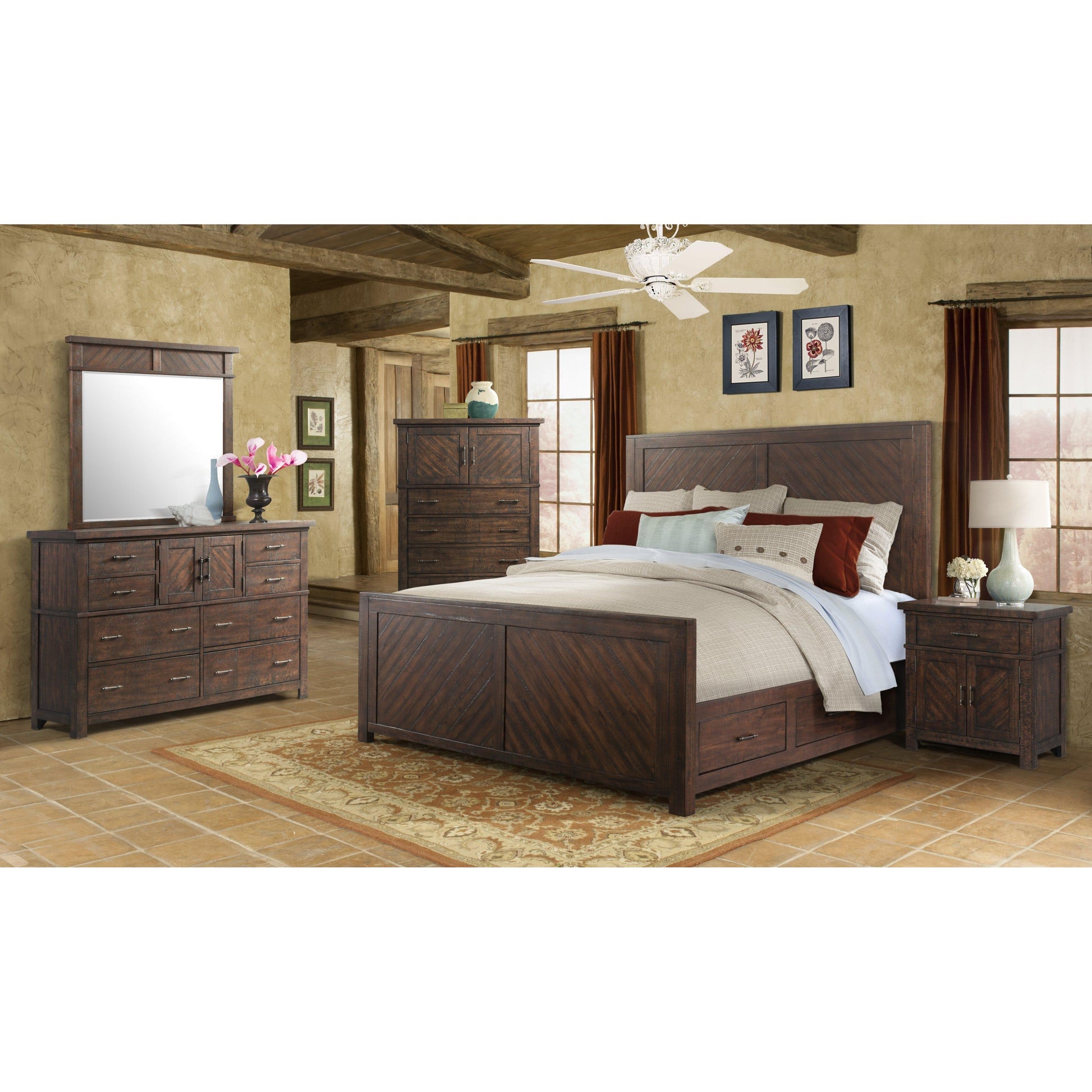  Elements International Jax JX600DRMR Dresser and Mirror Set IMAGE 3