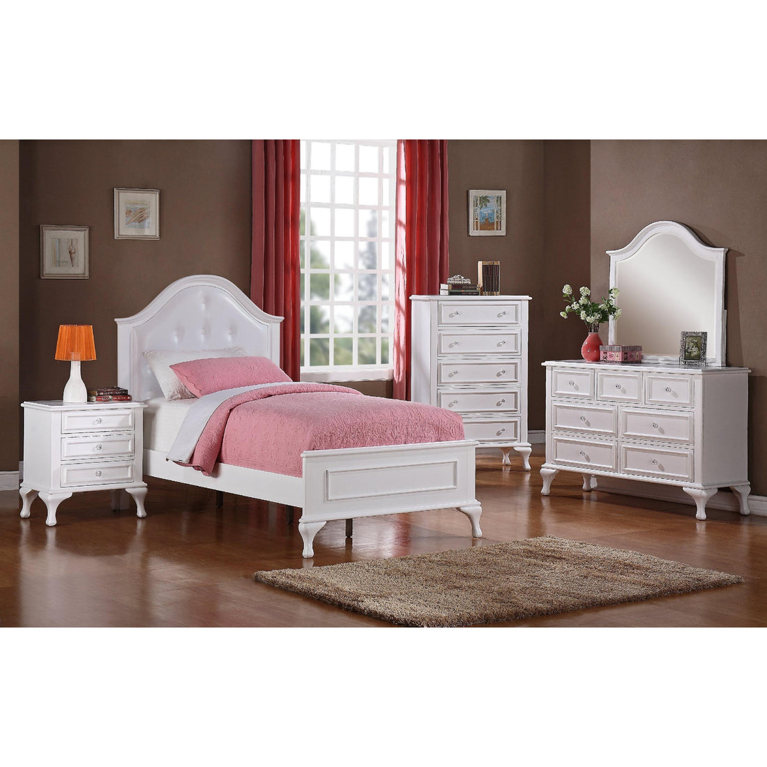  Elements International Jesse JS700DRMR Dresser and Mirror Set IMAGE 1
