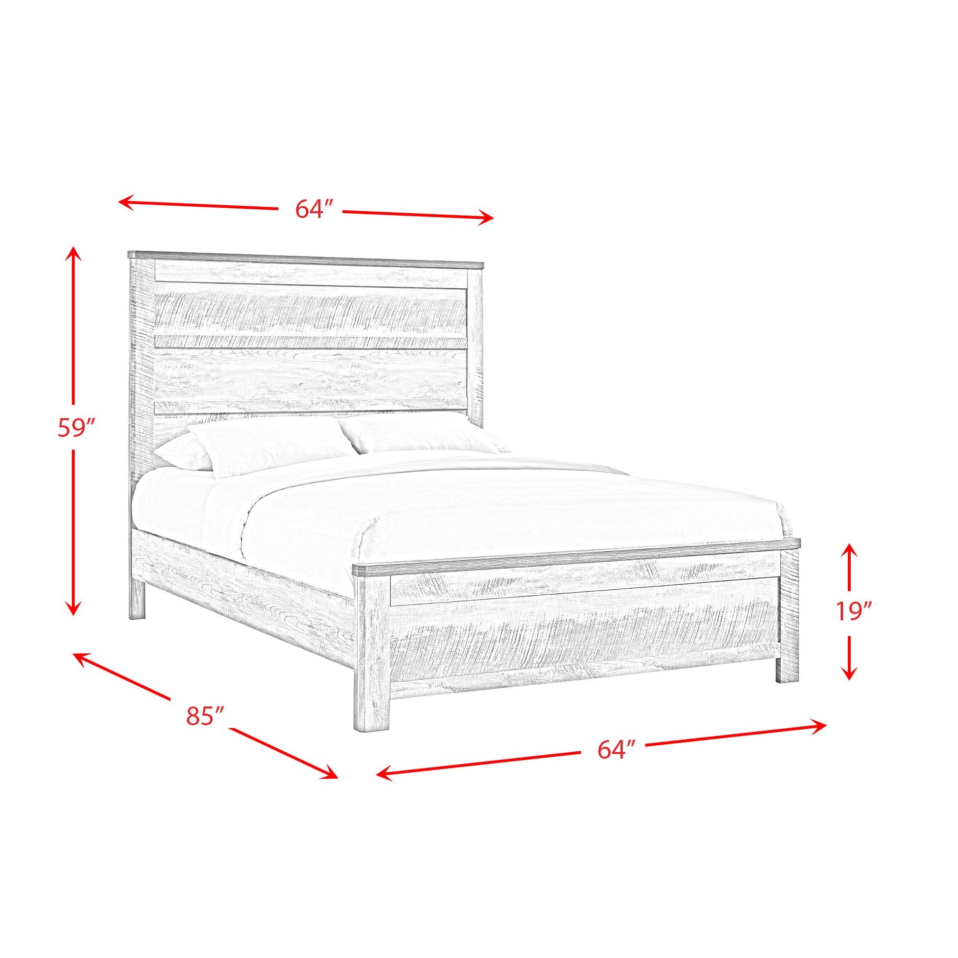  Size_Queen  --  Millers Cove MC300QB Queen Panel Bed IMAGE 9