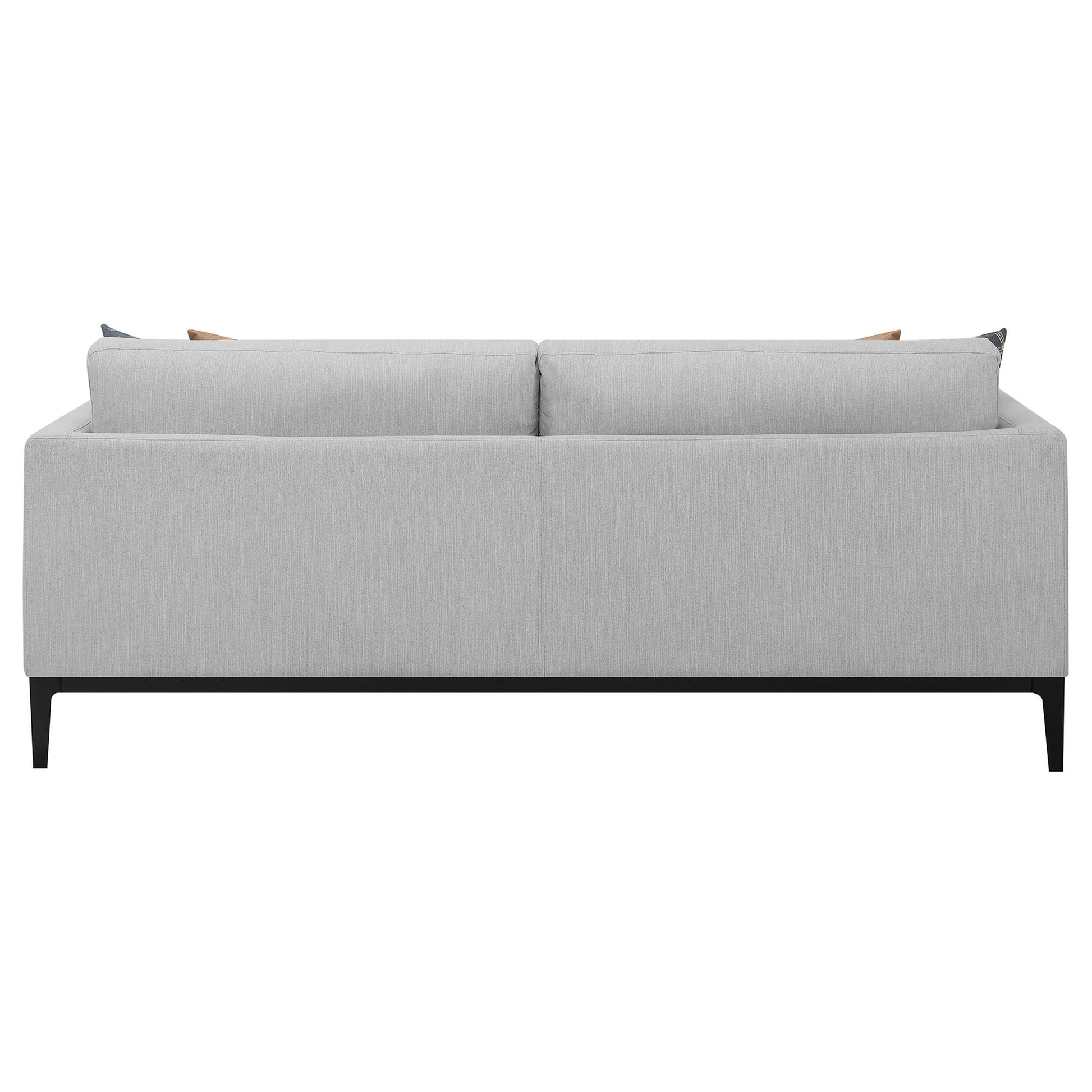  Coaster Furniture Apperson 508681 Upholstered Track Arm Sofa - Light Grey IMAGE 6