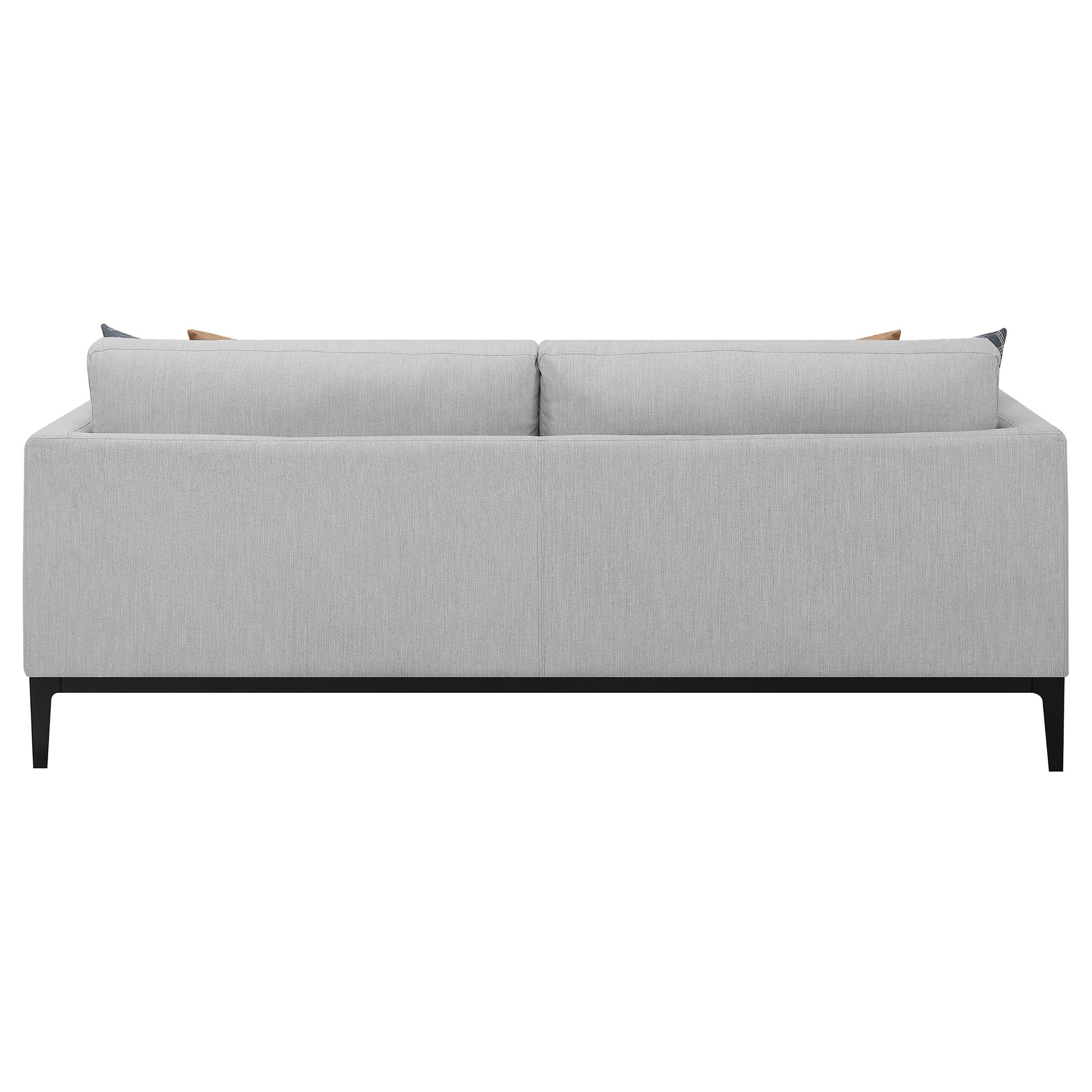  Coaster Furniture Apperson 508681 Upholstered Track Arm Sofa - Light Grey IMAGE 6