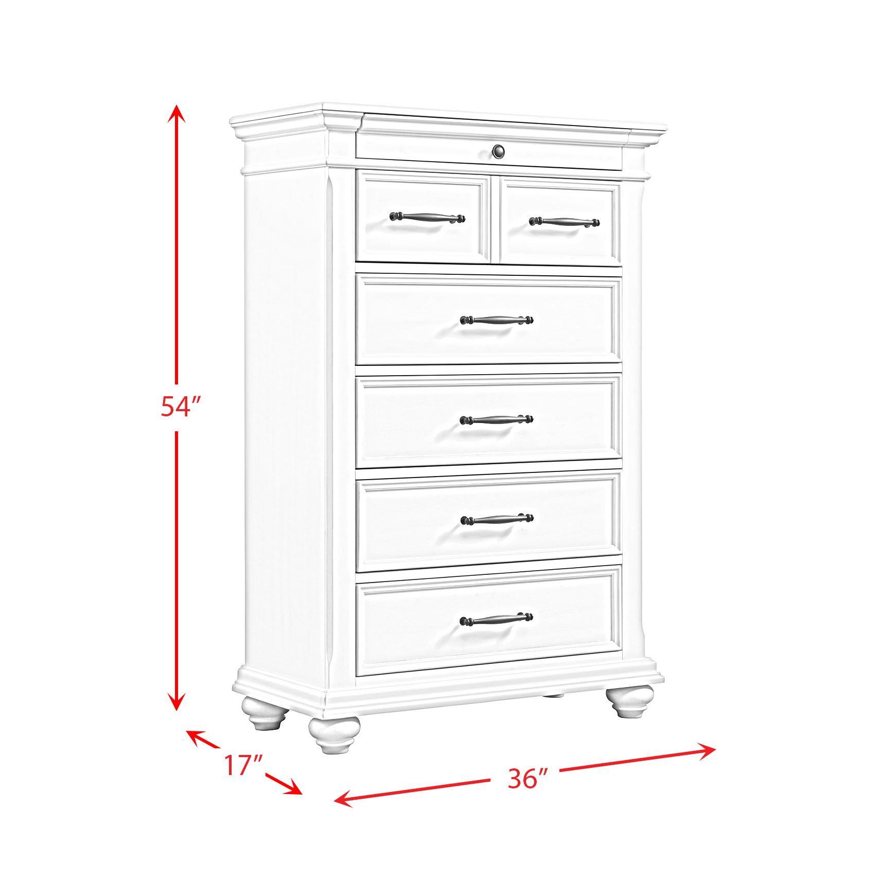  Elements International Slater SR600CH Chest - White IMAGE 11