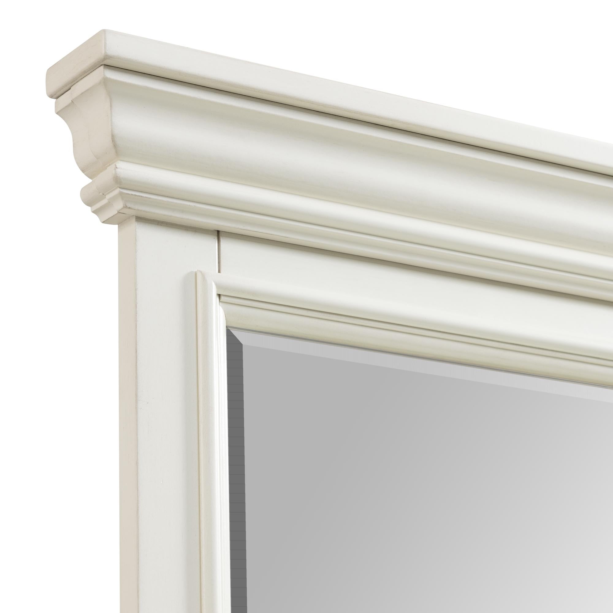  Elements International Slater SR600DRMR Dresser with Mirror - White IMAGE 3