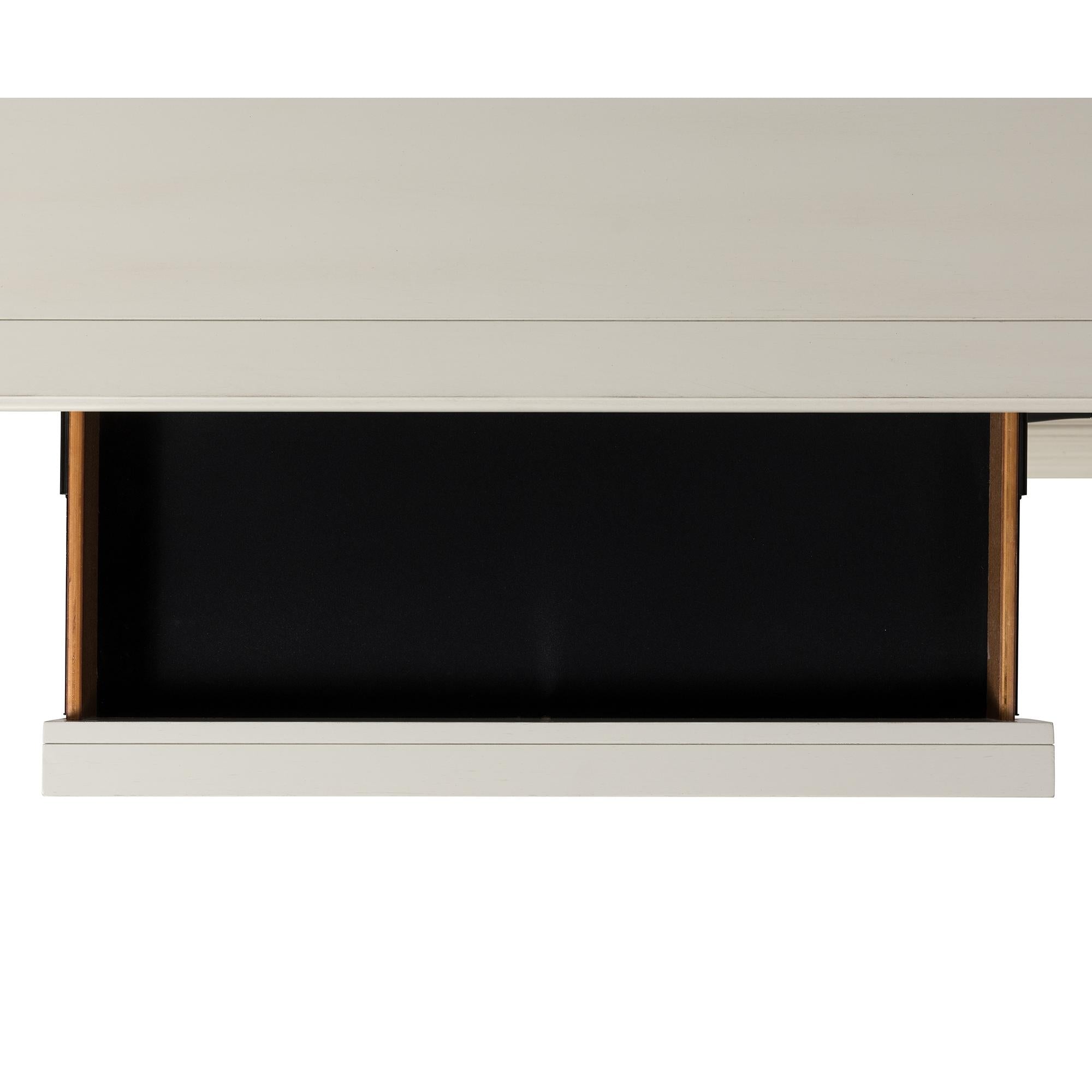  Elements International Slater SR600DRMR Dresser with Mirror - White IMAGE 5