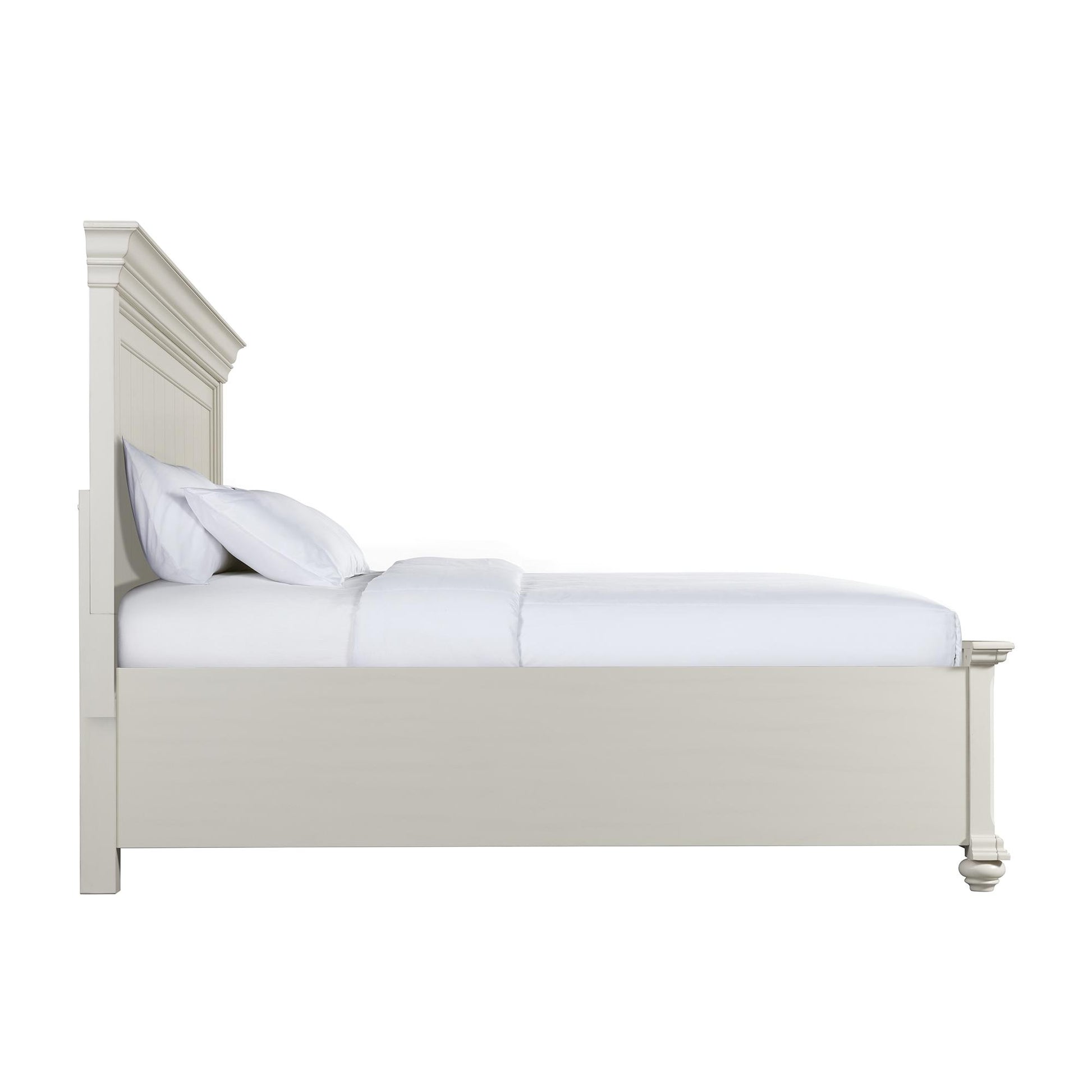  Color_White  Size_King  -- Elements International Slater Platform Bed with Storage IMAGE 3