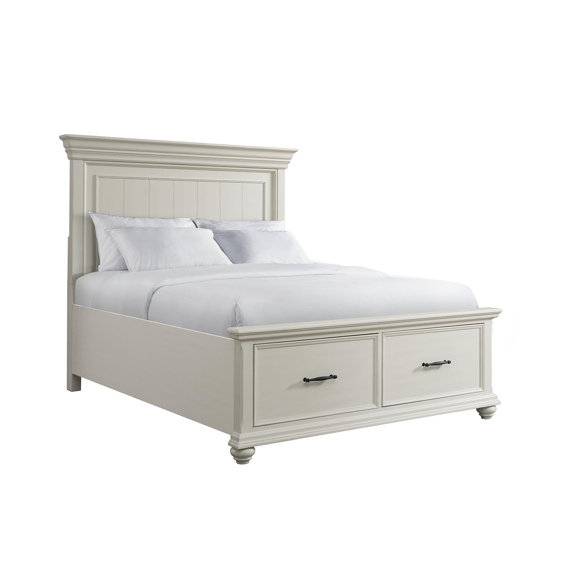  Color_White  Size_Queen  -- Slater SR650QB Queen Platform Storage Bed - White IMAGE 1