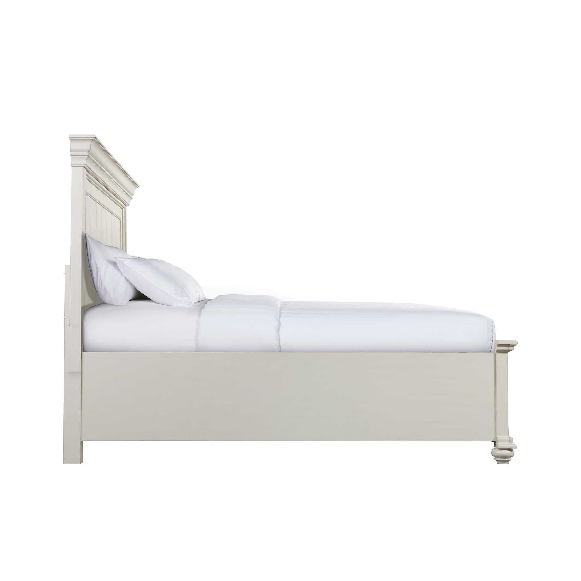  Color_White  Size_Queen  -- Slater SR650QB Queen Platform Storage Bed - White IMAGE 3