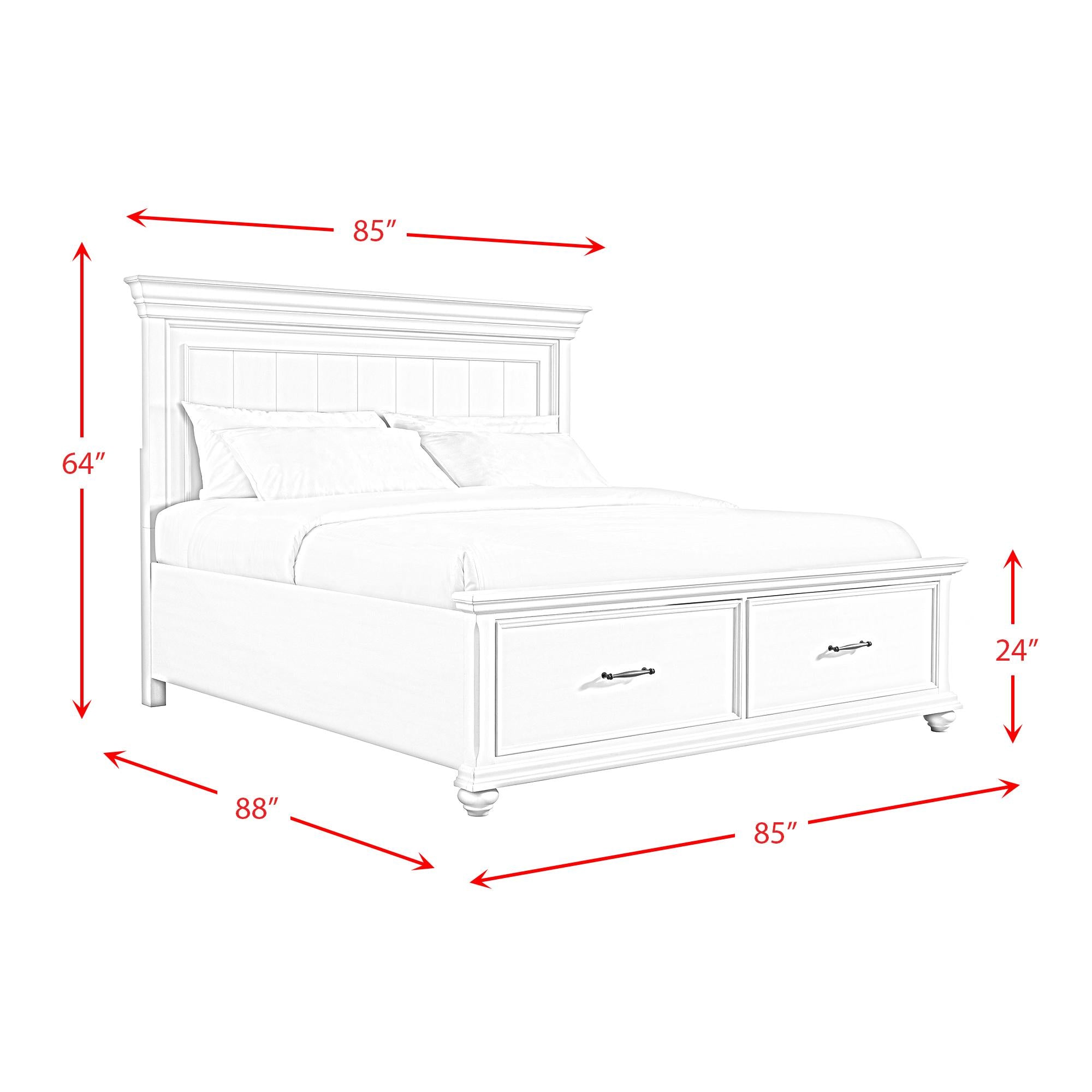  Color_Black  Size_King  --  Slater SR850KB King Platform Storage Bed - Black IMAGE 12