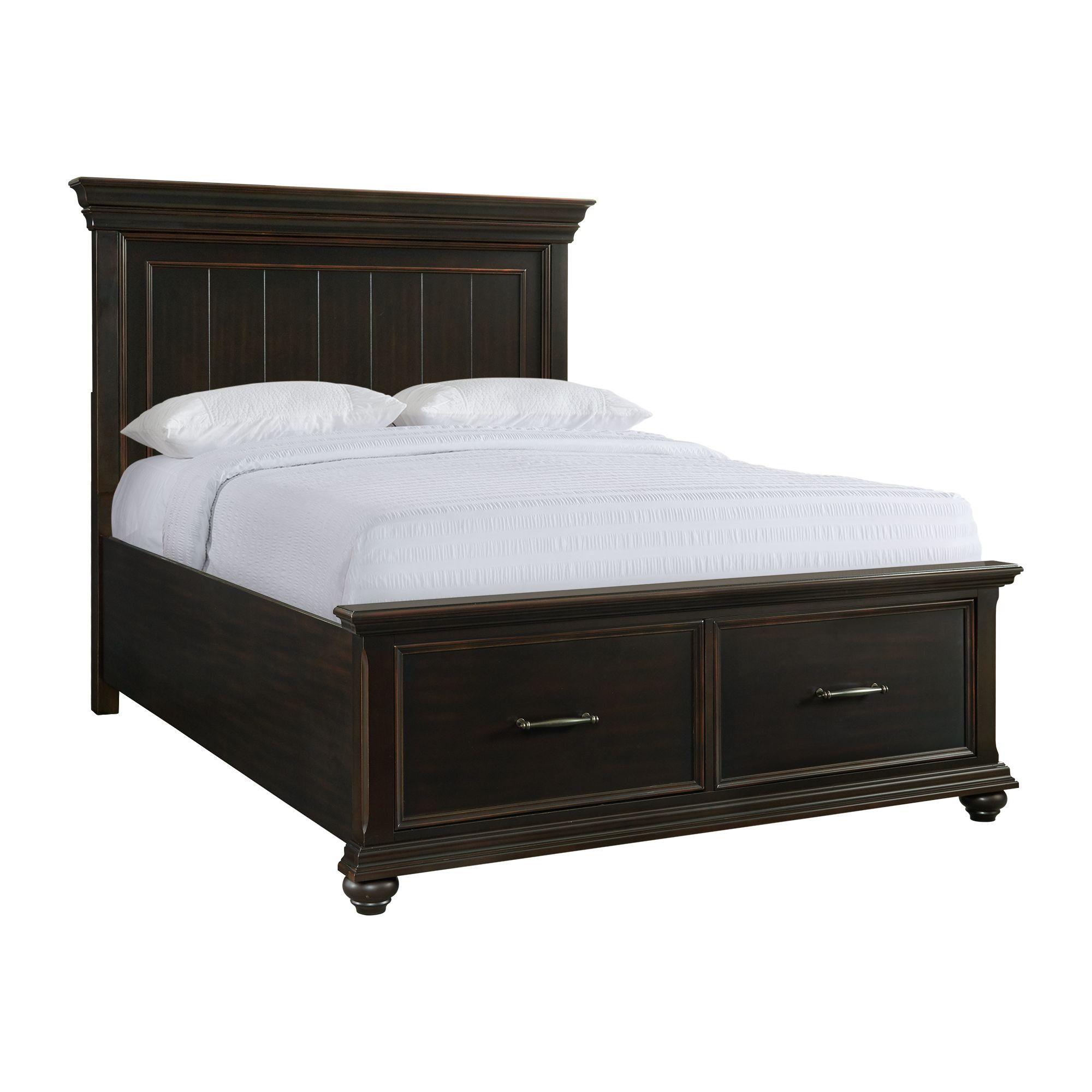  Color_Black  Size_Queen  -- Slater SR850QB Queen Platform Storage Bed - Black IMAGE 1
