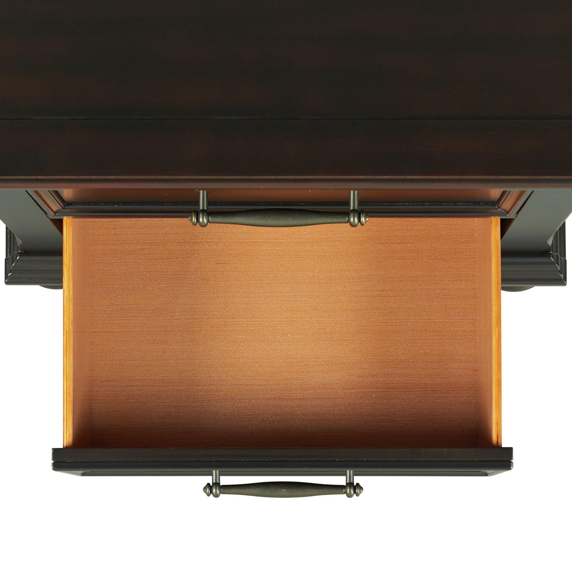  Elements International Slater SR800DRMR Dresser with Mirror - Black IMAGE 6