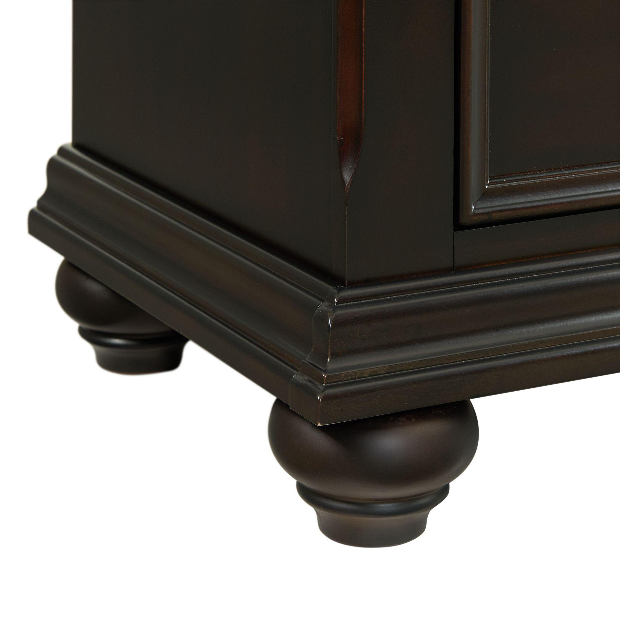  Elements International Slater SR800DRMR Dresser with Mirror - Black IMAGE 7