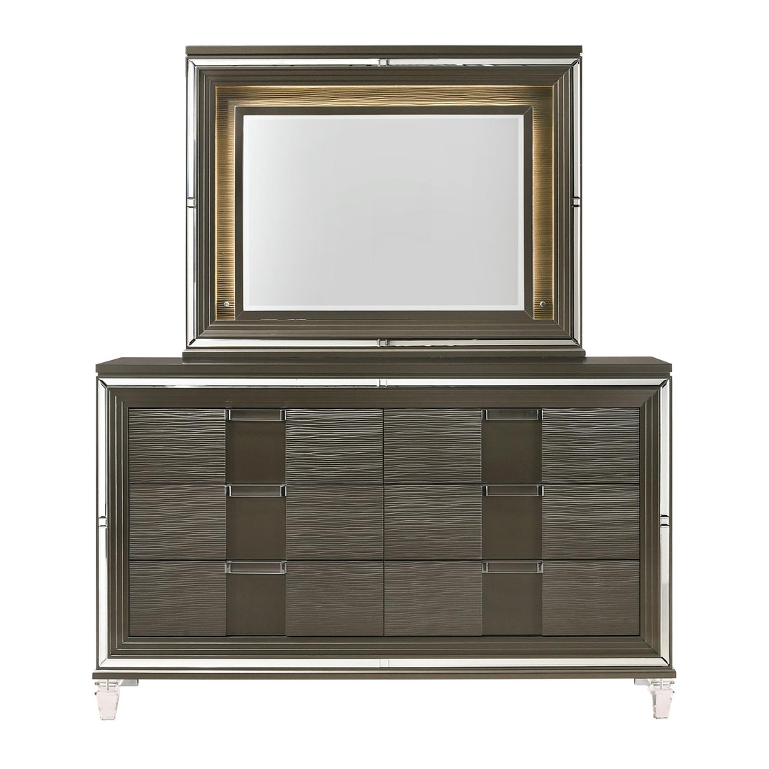  Elements International Twenty Nine TN600DRMR Dresser w/ Mood Lighting Mirror IMAGE 1