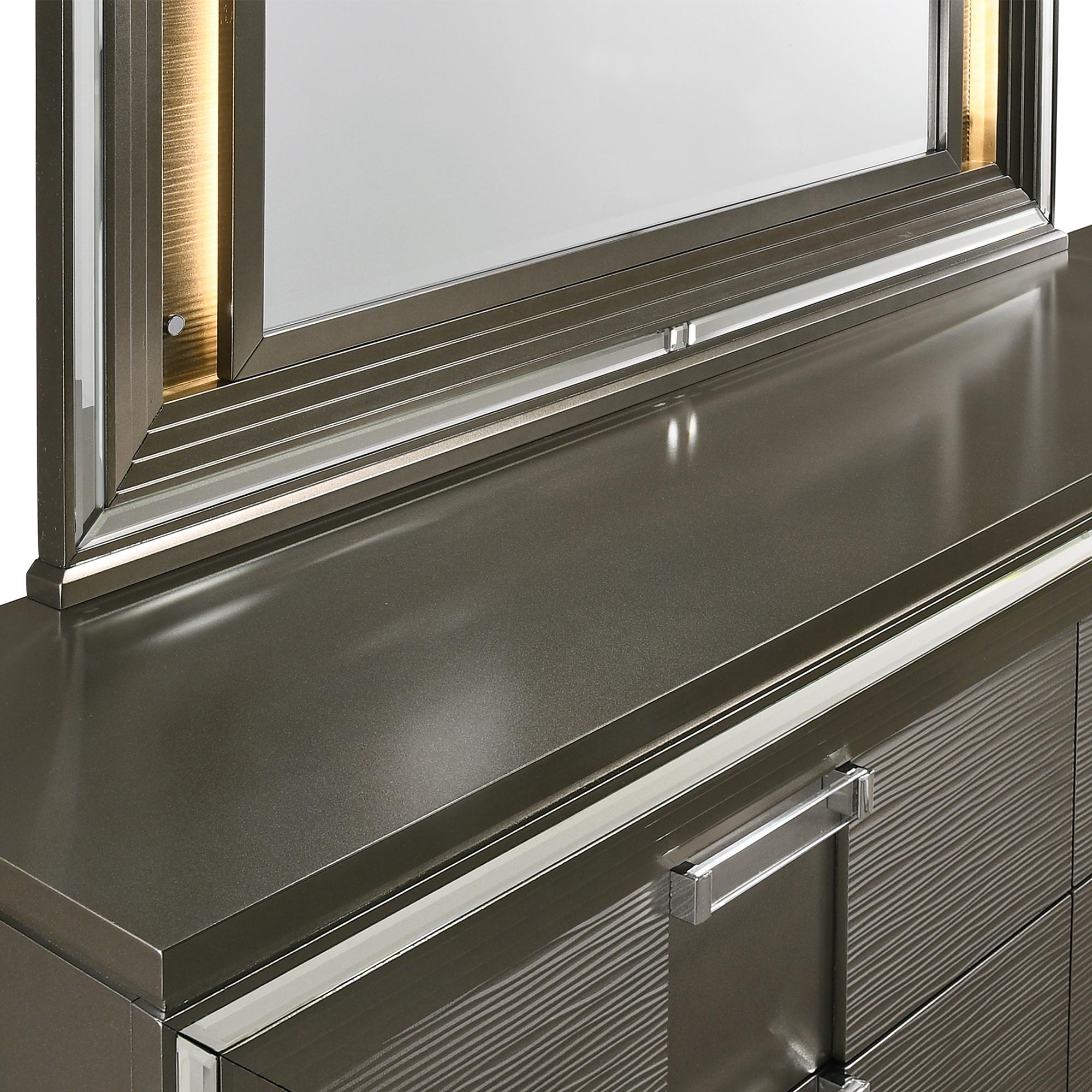  Elements International Twenty Nine TN600DRMR Dresser w/ Mood Lighting Mirror IMAGE 5