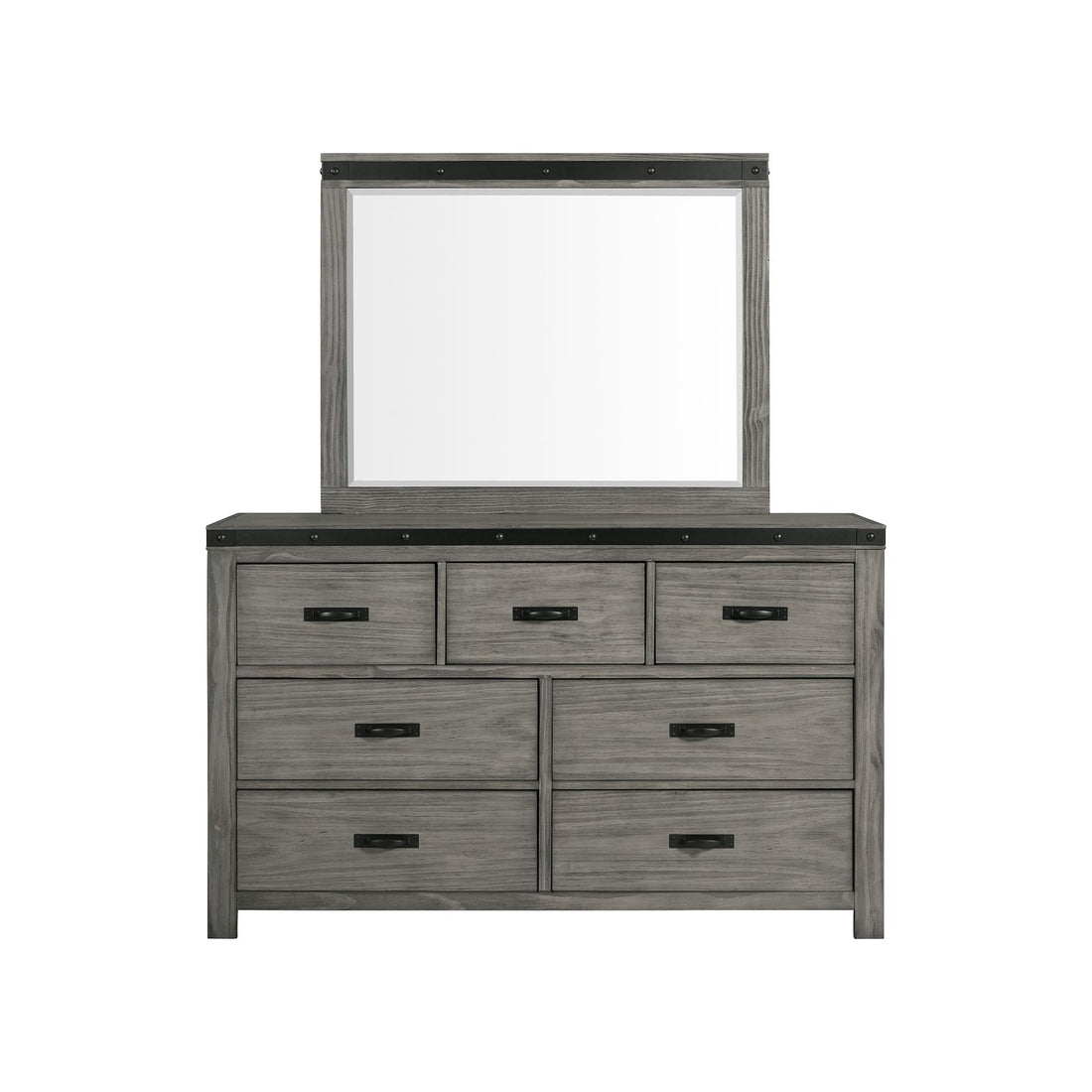  Elements International Wade WE600DRMR Dresser and Mirror Set IMAGE 1