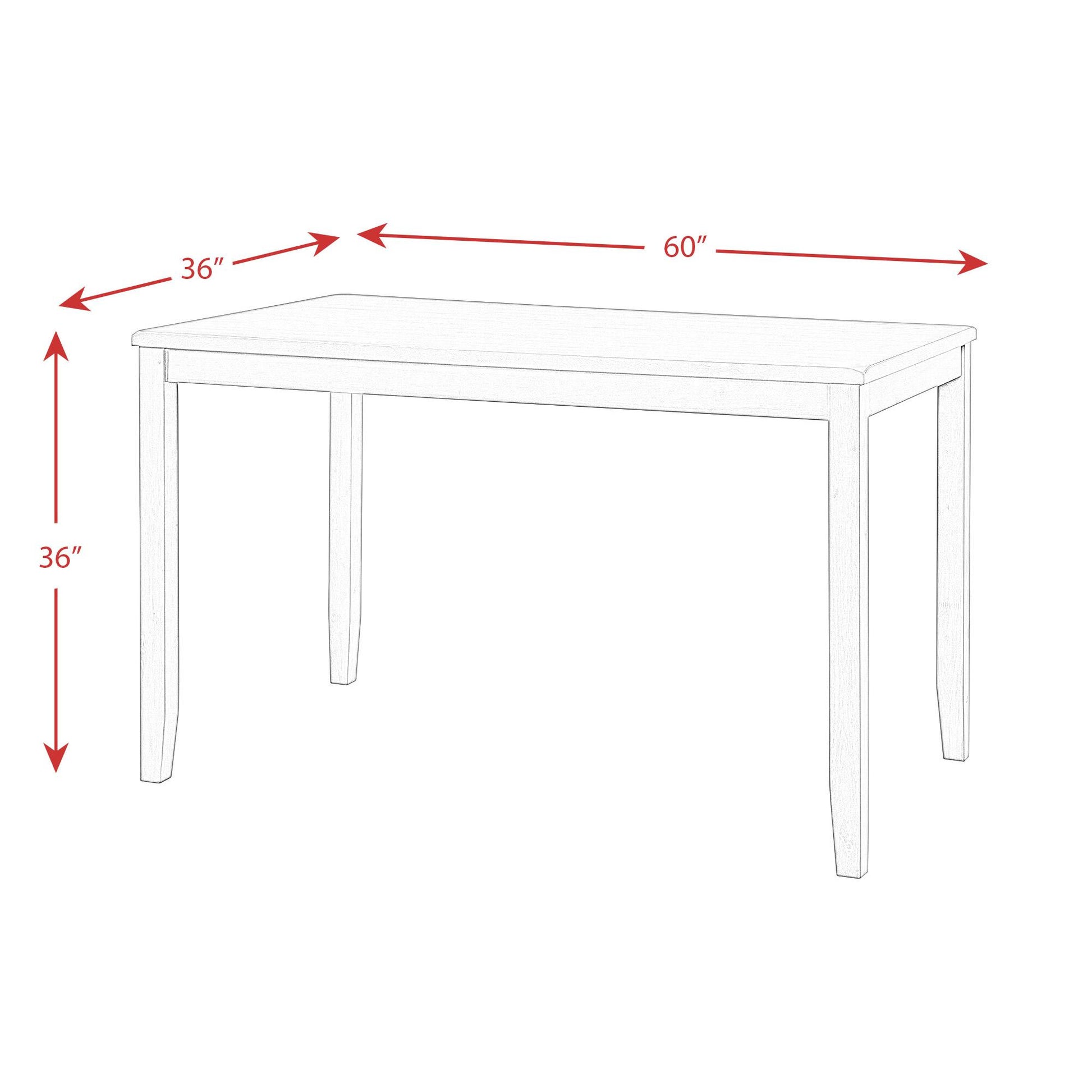  Elements International Alex DAX4007CS 7 pc Counter Height Dining Set IMAGE 16