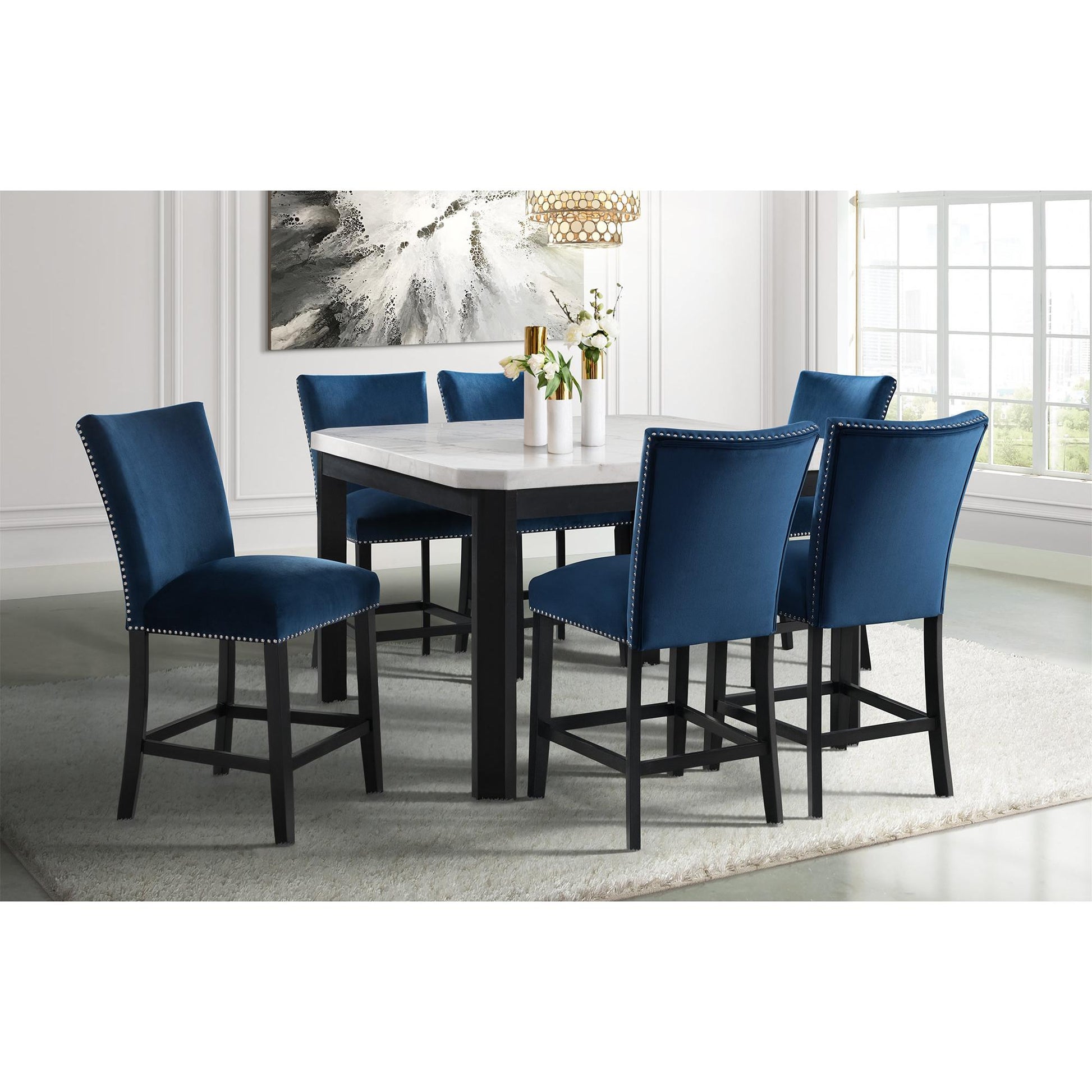  Elements International Francesca CFC700CVSC Counter Height Dining Chair IMAGE 10