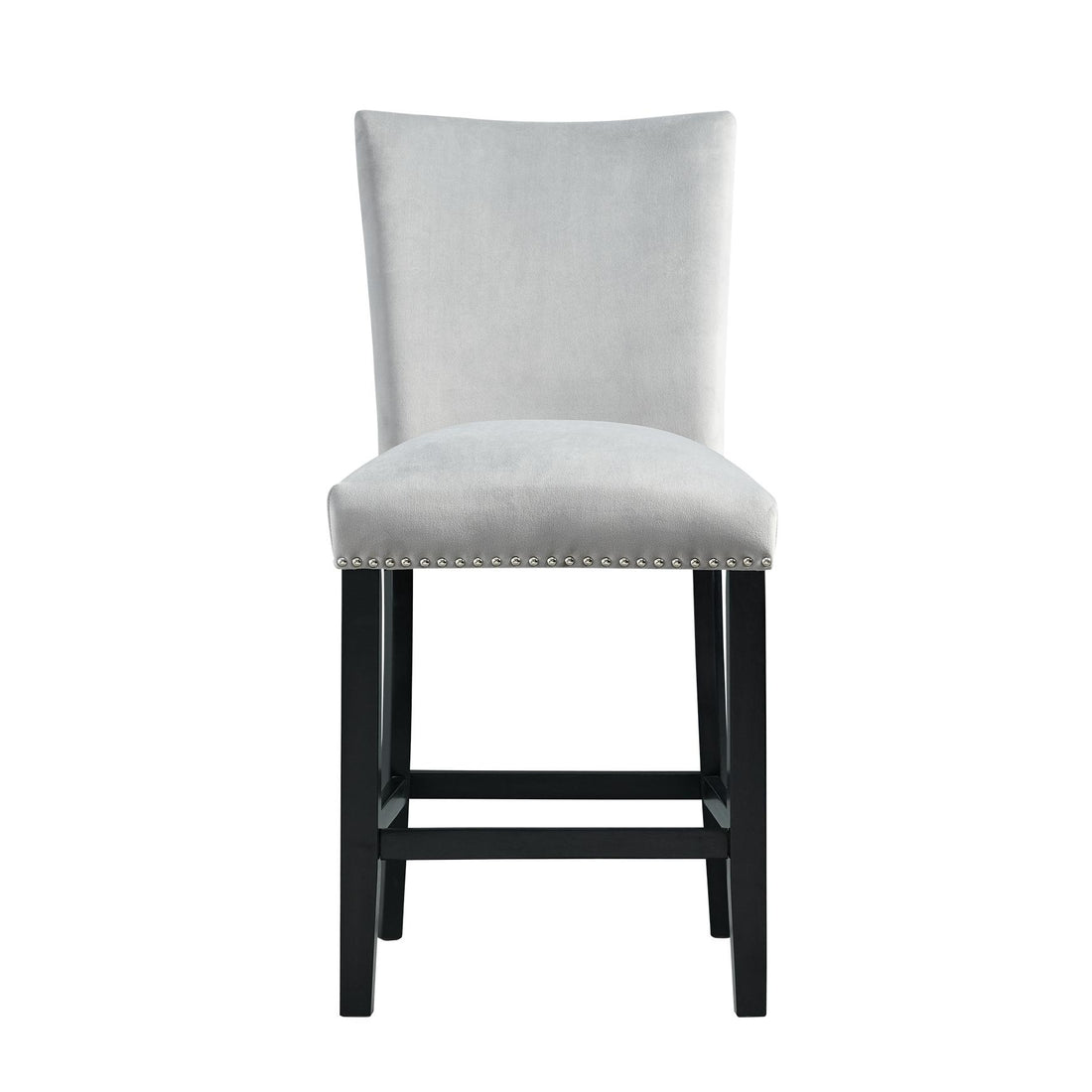  Elements International Francesca CFC300CVSC Counter Height Dining Chair - Gray IMAGE 1