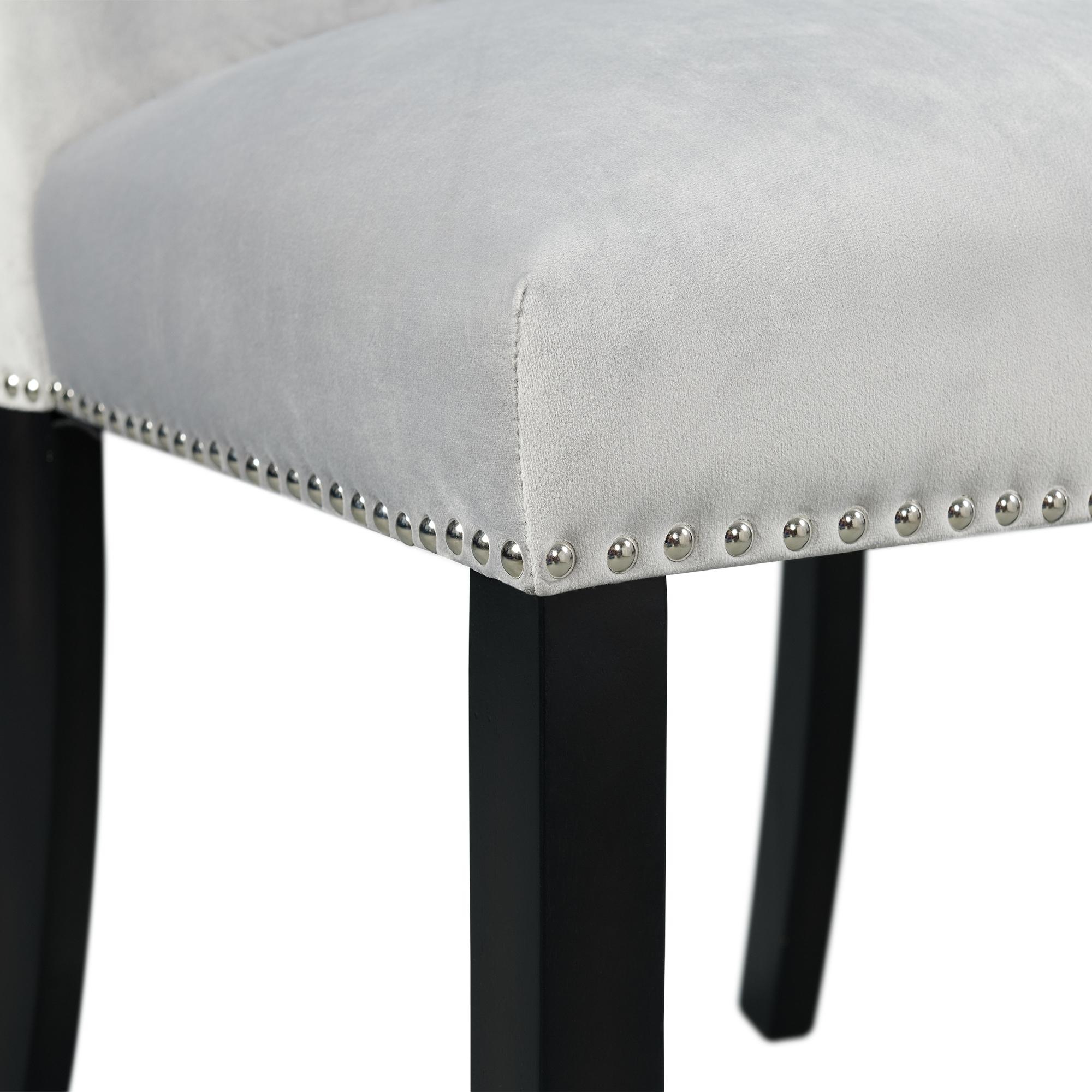  Elements International Francesca CFC300VSC Dining Chair - Gray IMAGE 7