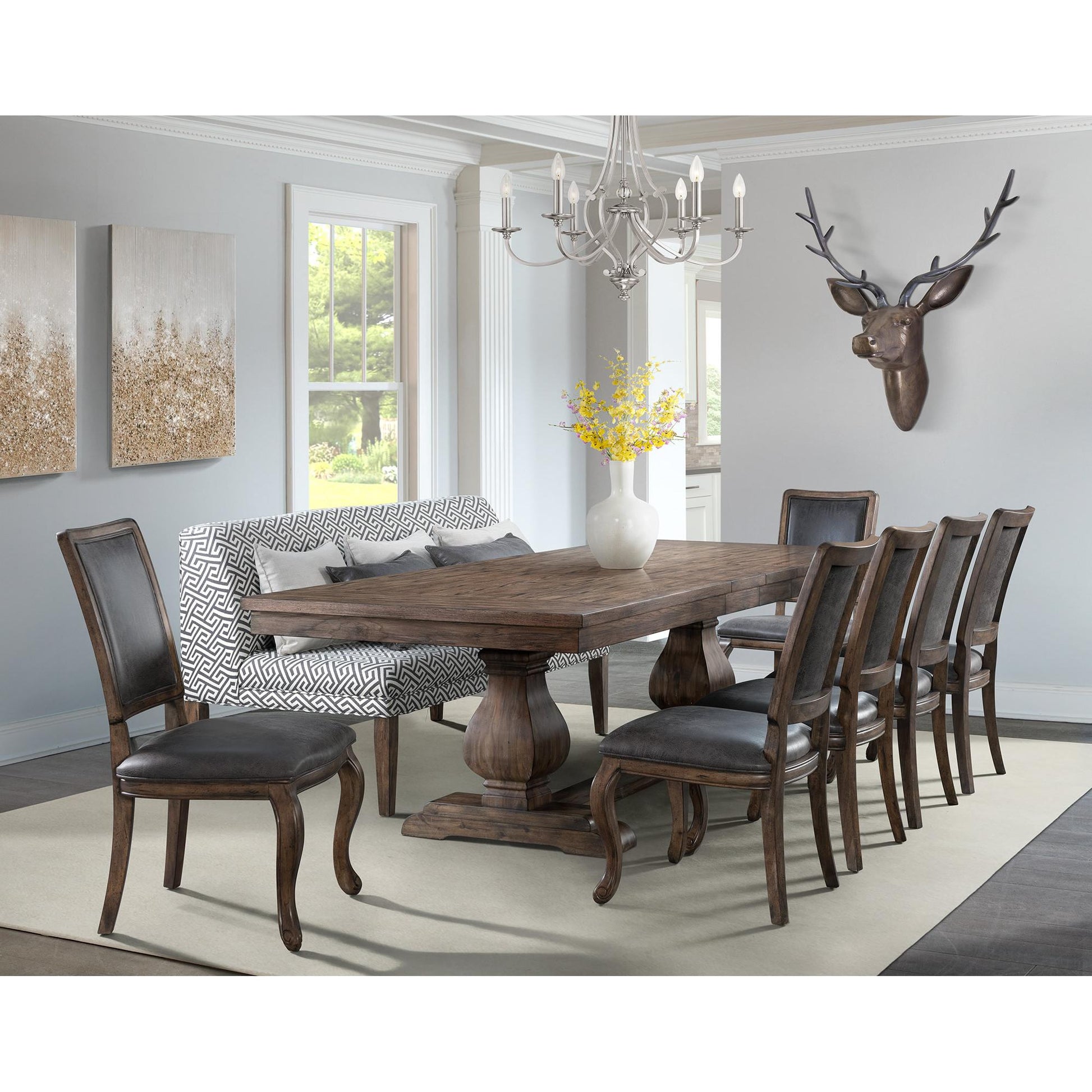  Elements International Gramercy DGC550SCPB Side Chair IMAGE 9