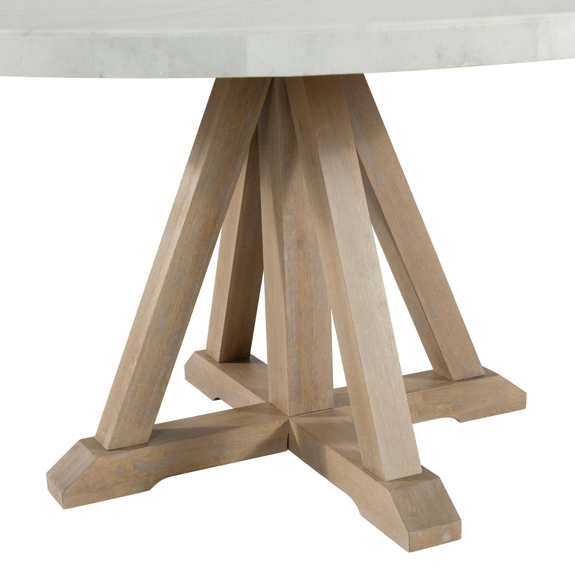  Elements International Lakeview CDLW180RDT Round Dining Table IMAGE 4