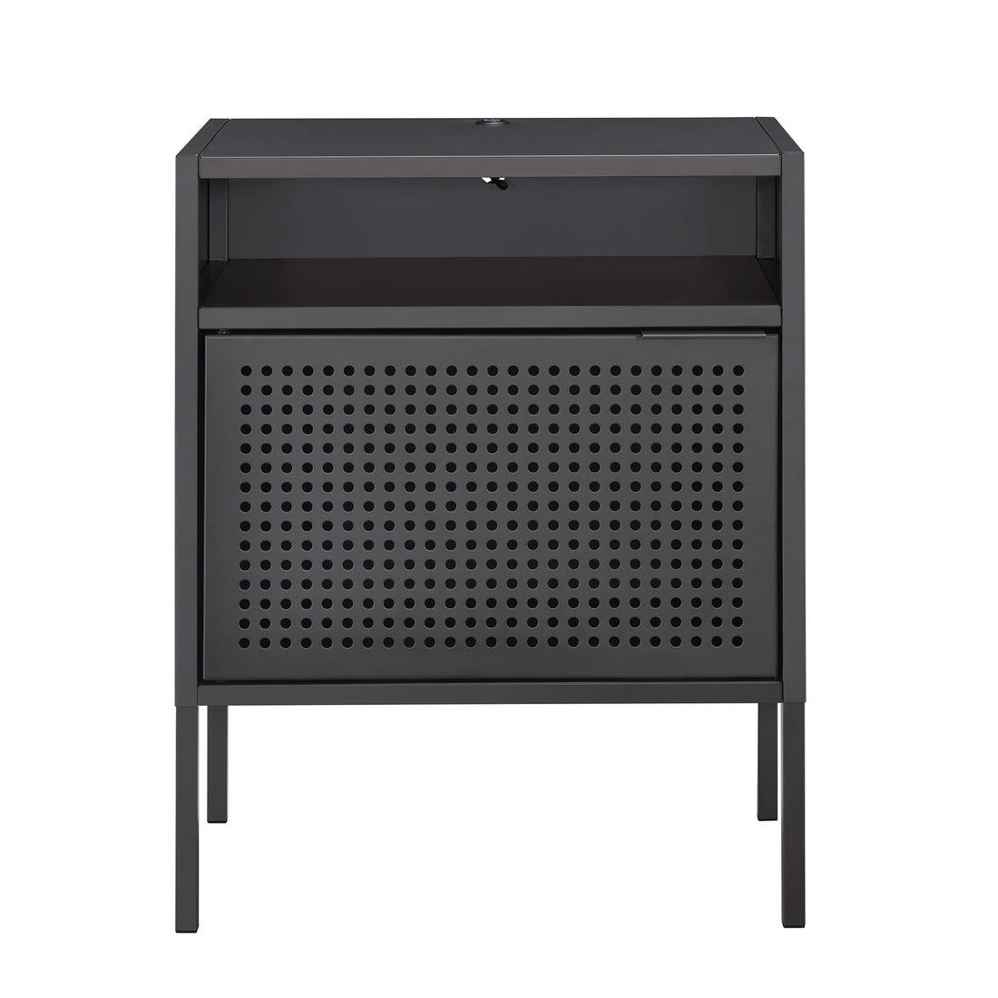  Elements International Ember CEB300NSE Nightstand - Gray IMAGE 1