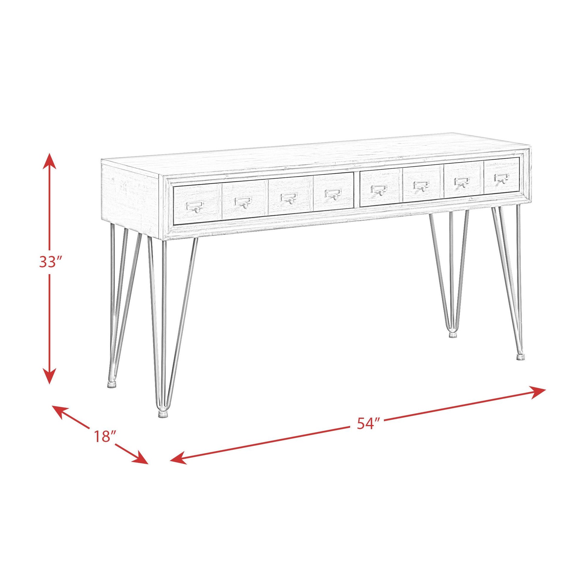  Elements International Boone TBN100STE Sofa Table IMAGE 11