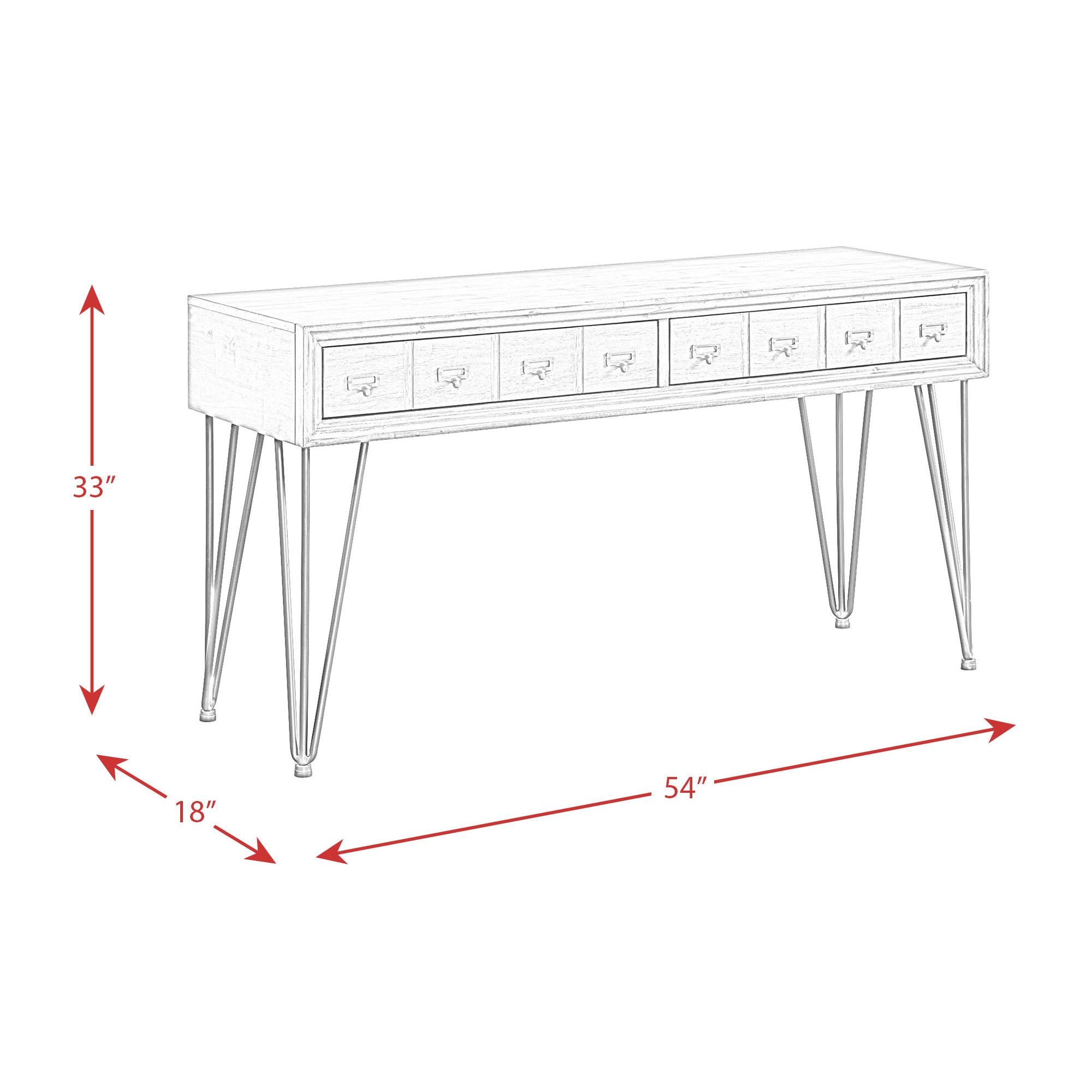  Elements International Boone TBN100STE Sofa Table IMAGE 11