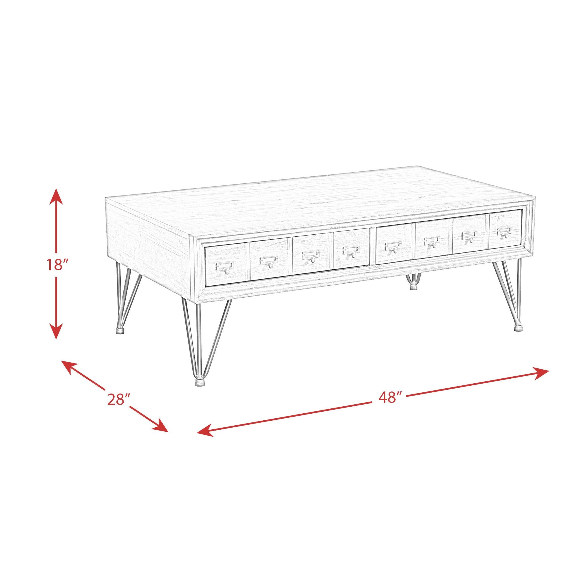  Elements International Boone TBN100CTE Coffee Table IMAGE 11