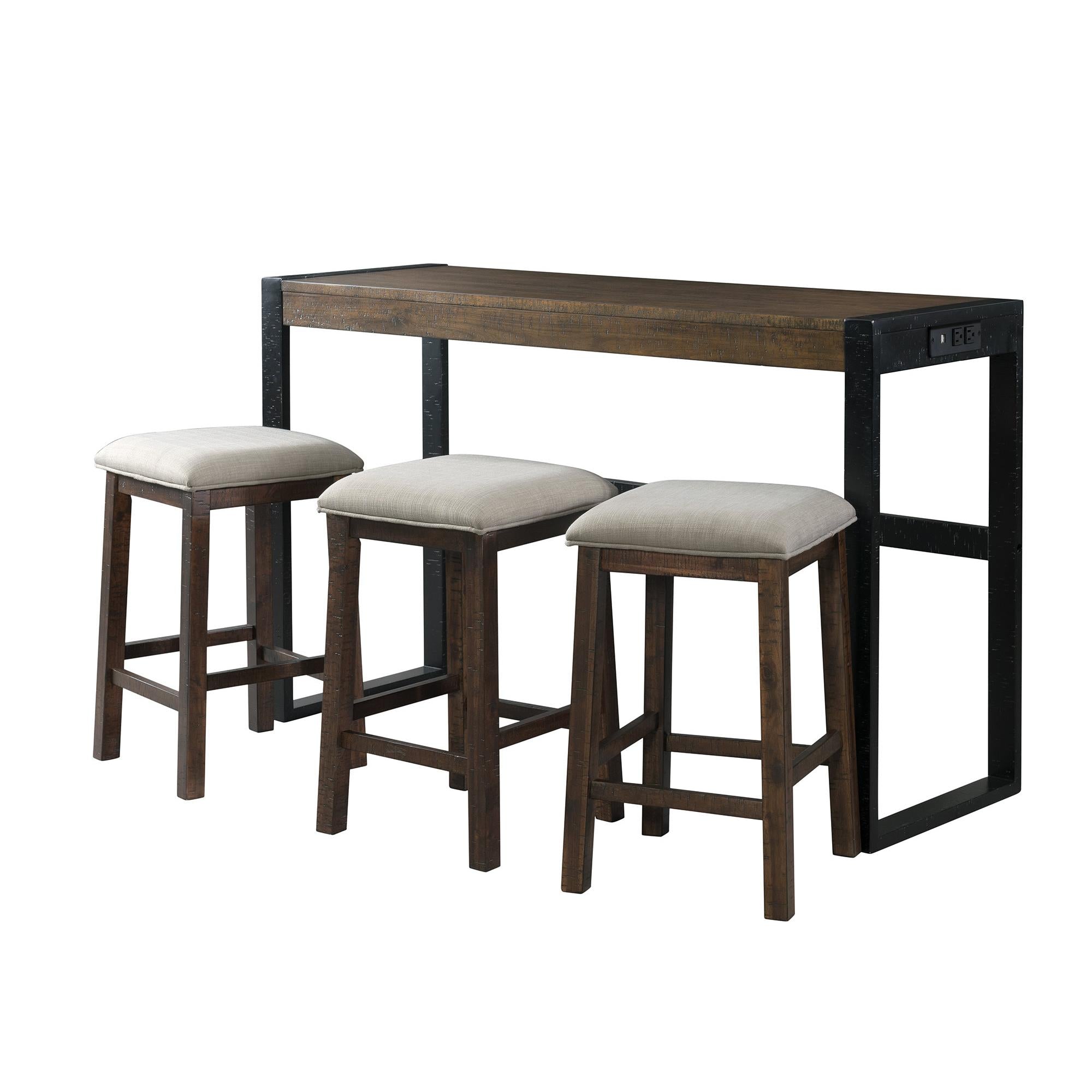  Elements International Caesar TCA100BTSP 4 pc Counter Height Dinette IMAGE 1