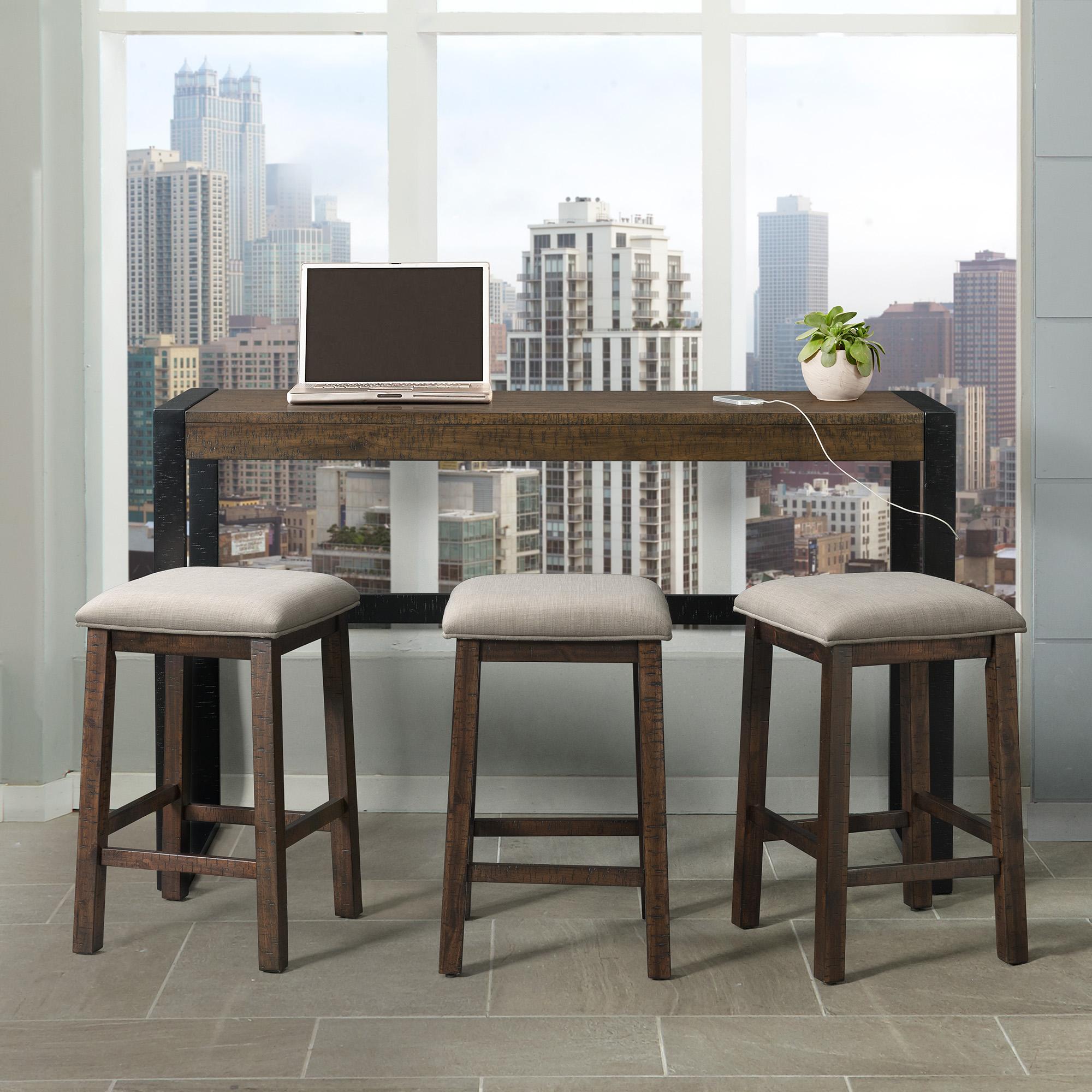  Elements International Caesar TCA100BTSP 4 pc Counter Height Dinette IMAGE 15