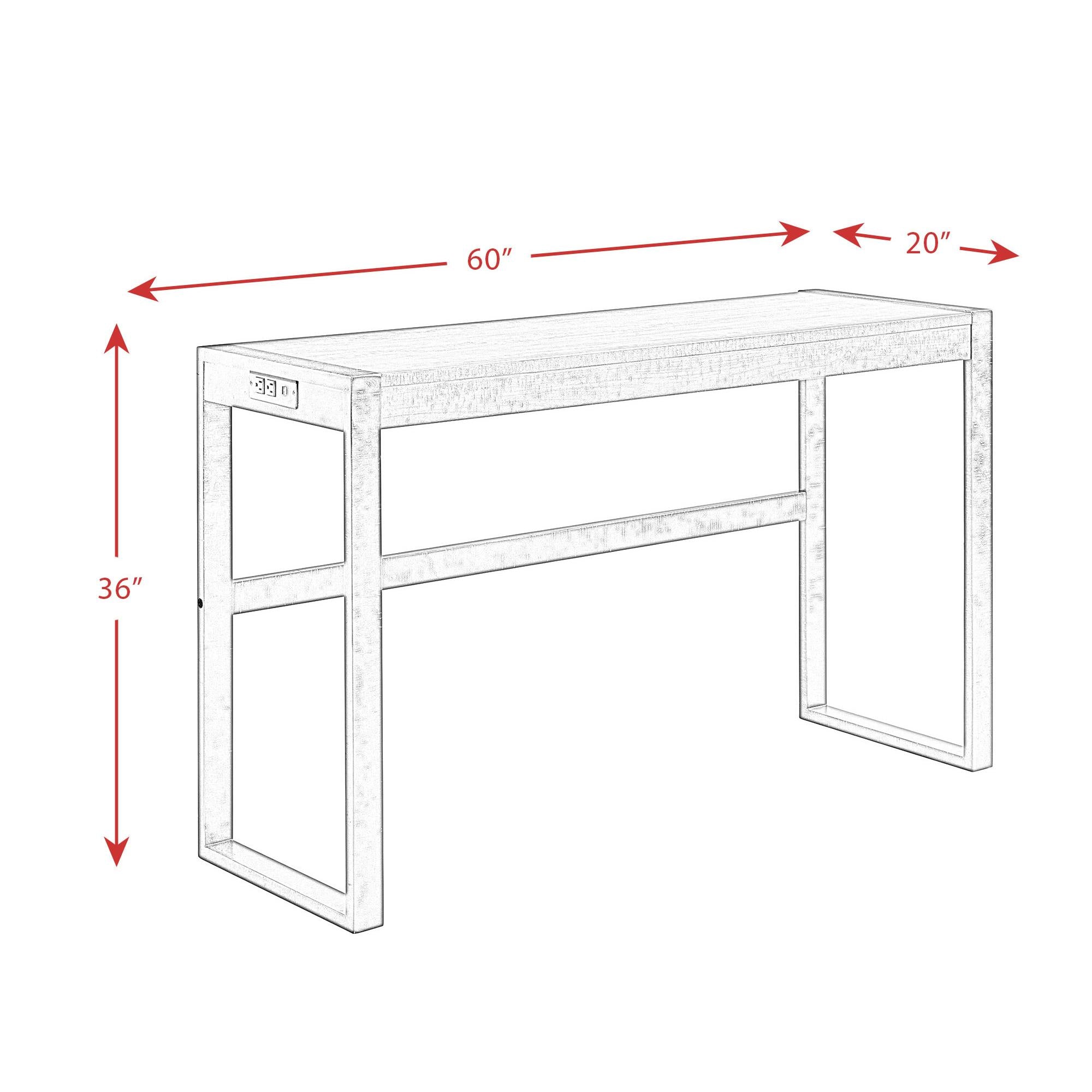  Elements International Caesar TCA100BTSP 4 pc Counter Height Dinette IMAGE 18