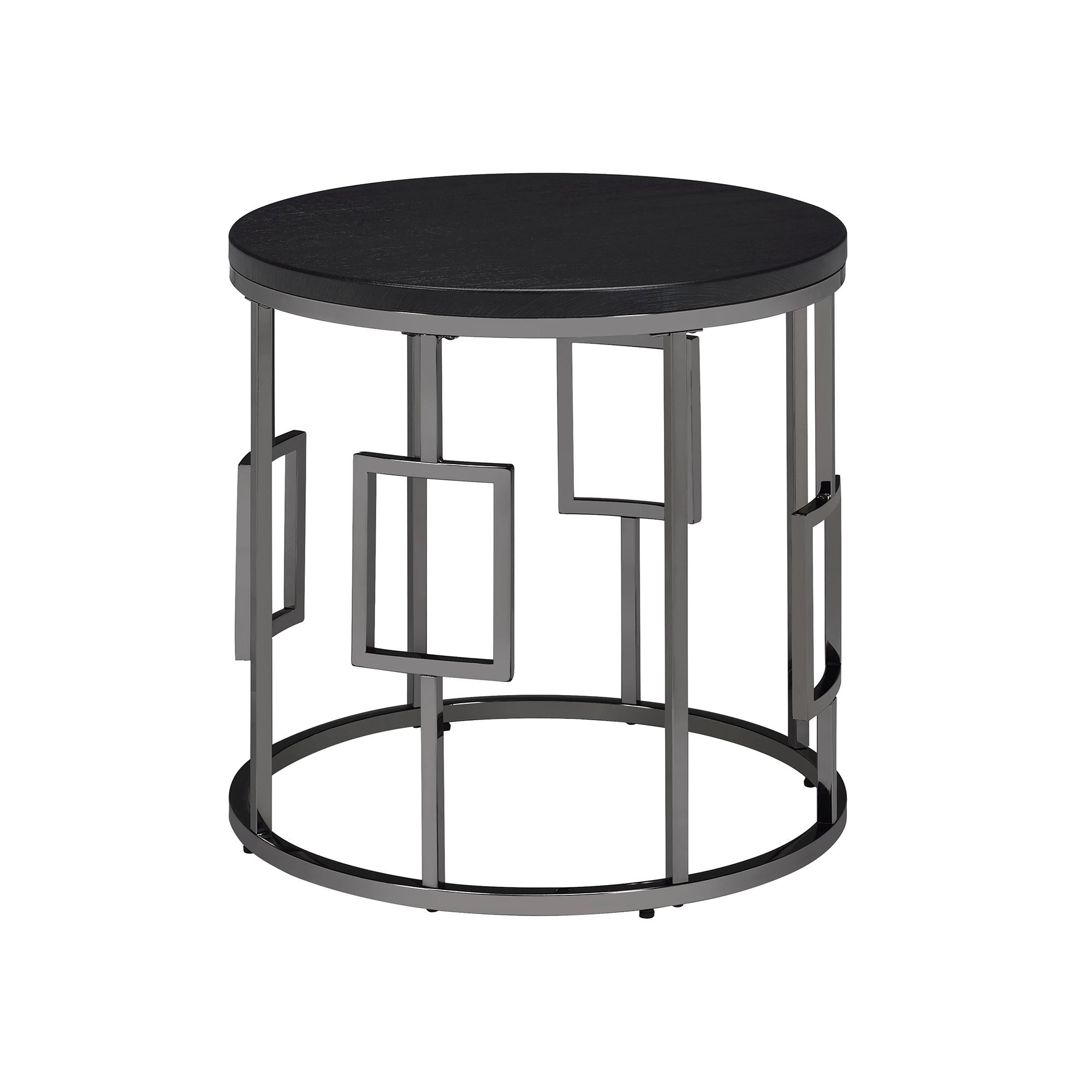  Elements International Ester CES100ET Round End Table IMAGE 1