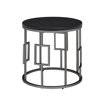  Elements International Ester CES100ET Round End Table IMAGE 1