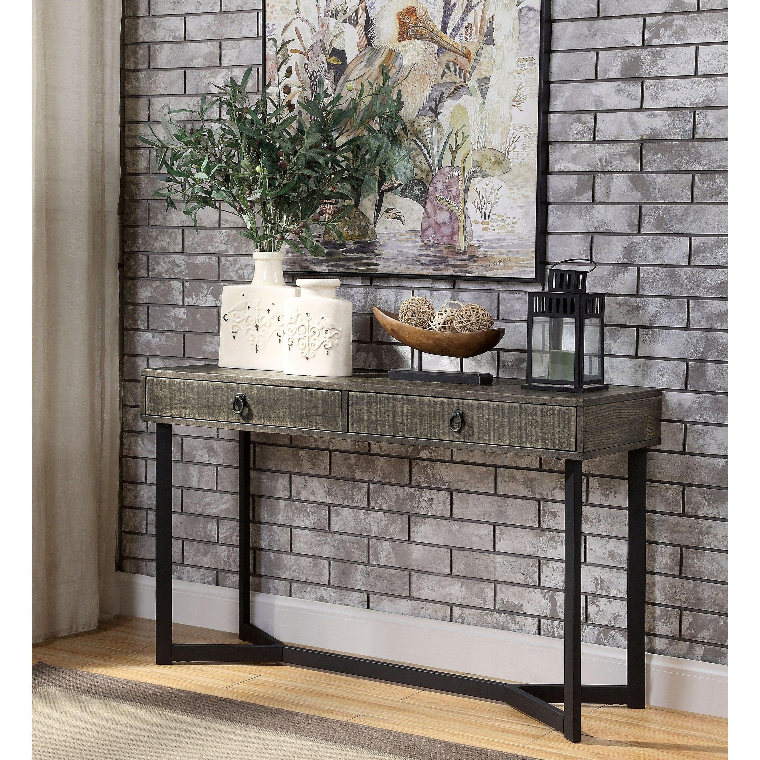  Furniture of America Veblen CM4498S Side Table IMAGE 1
