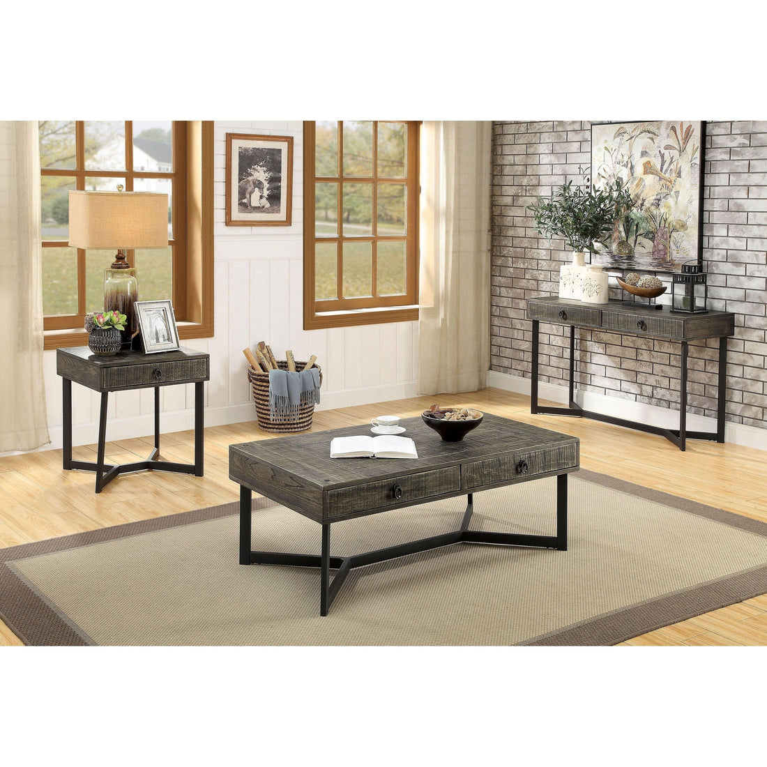  Furniture of America Veblen CM4498S Side Table IMAGE 1