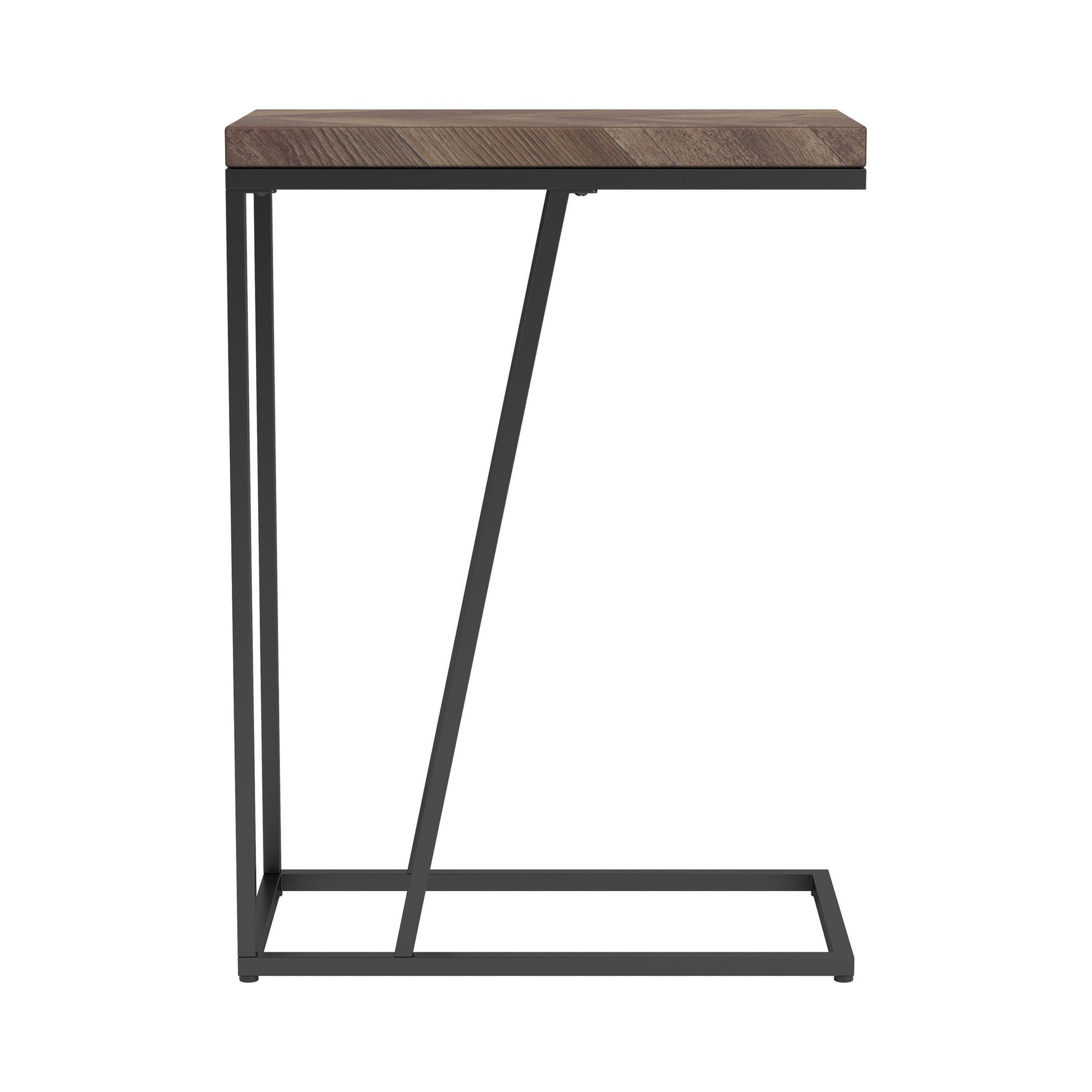  Coaster Furniture Sergio 931147 Engineered Wood C-Shaped Side Table - Rustic Tobacco IMAGE 3