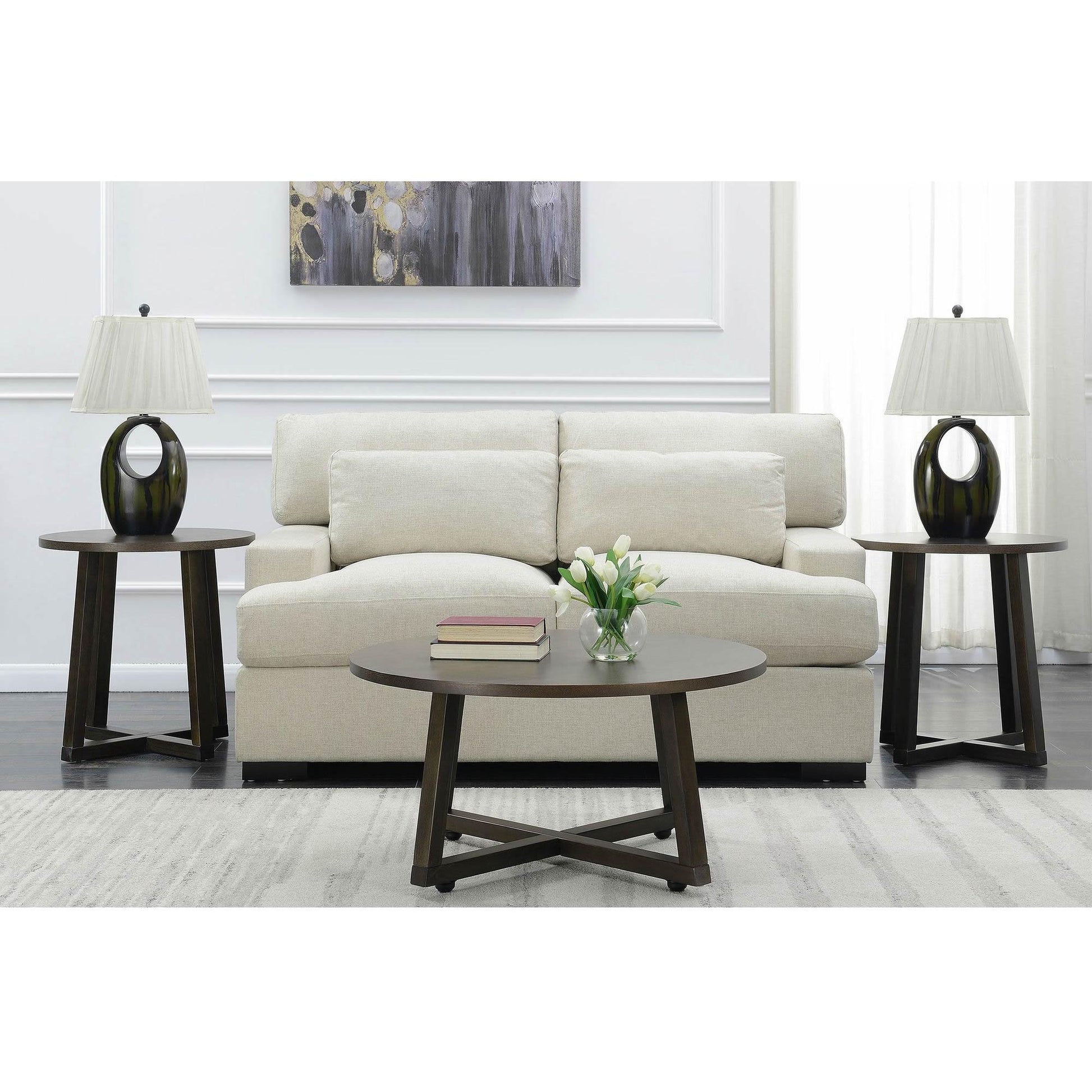  Elements International Industrial 3PC Occasional Table Set IMAGE 1