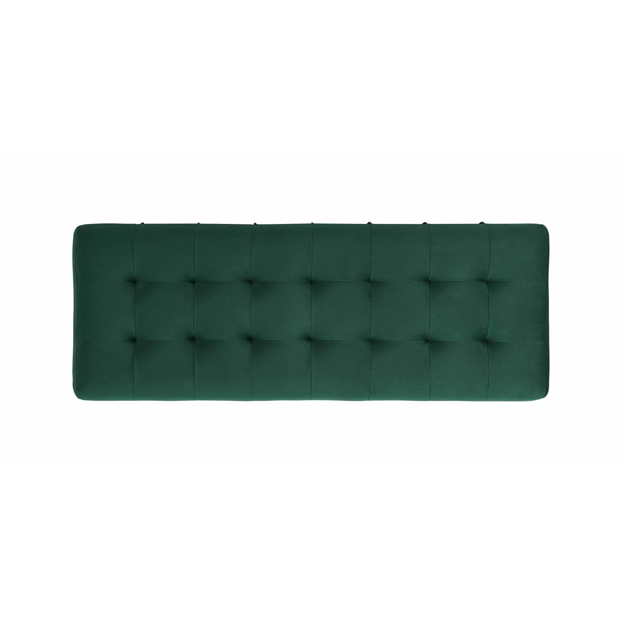  Elements International Crosby Tufted Storage Ottoman - Evergreen IMAGE 7