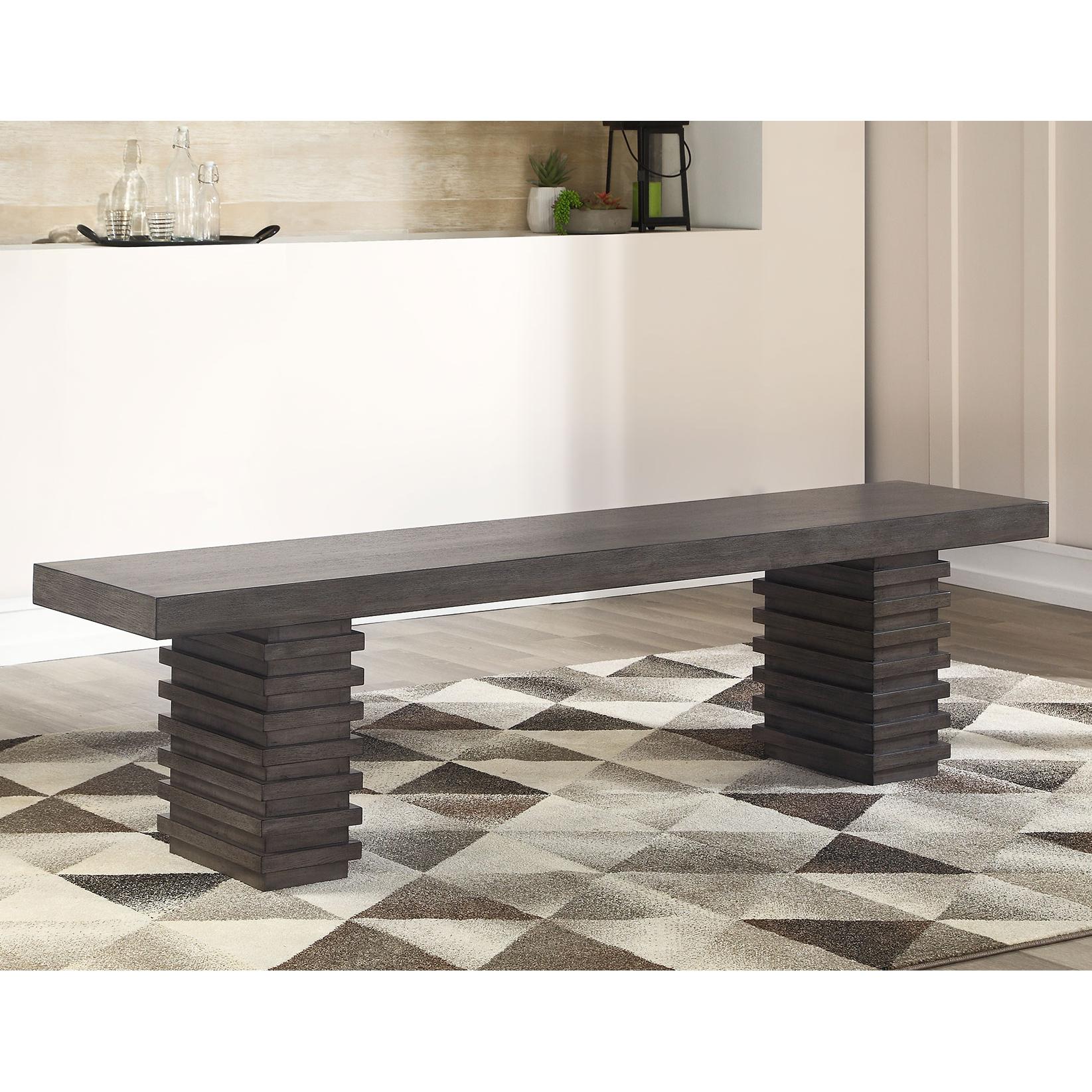  Steve Silver Furniture Mila MI500 Bench IMAGE 1