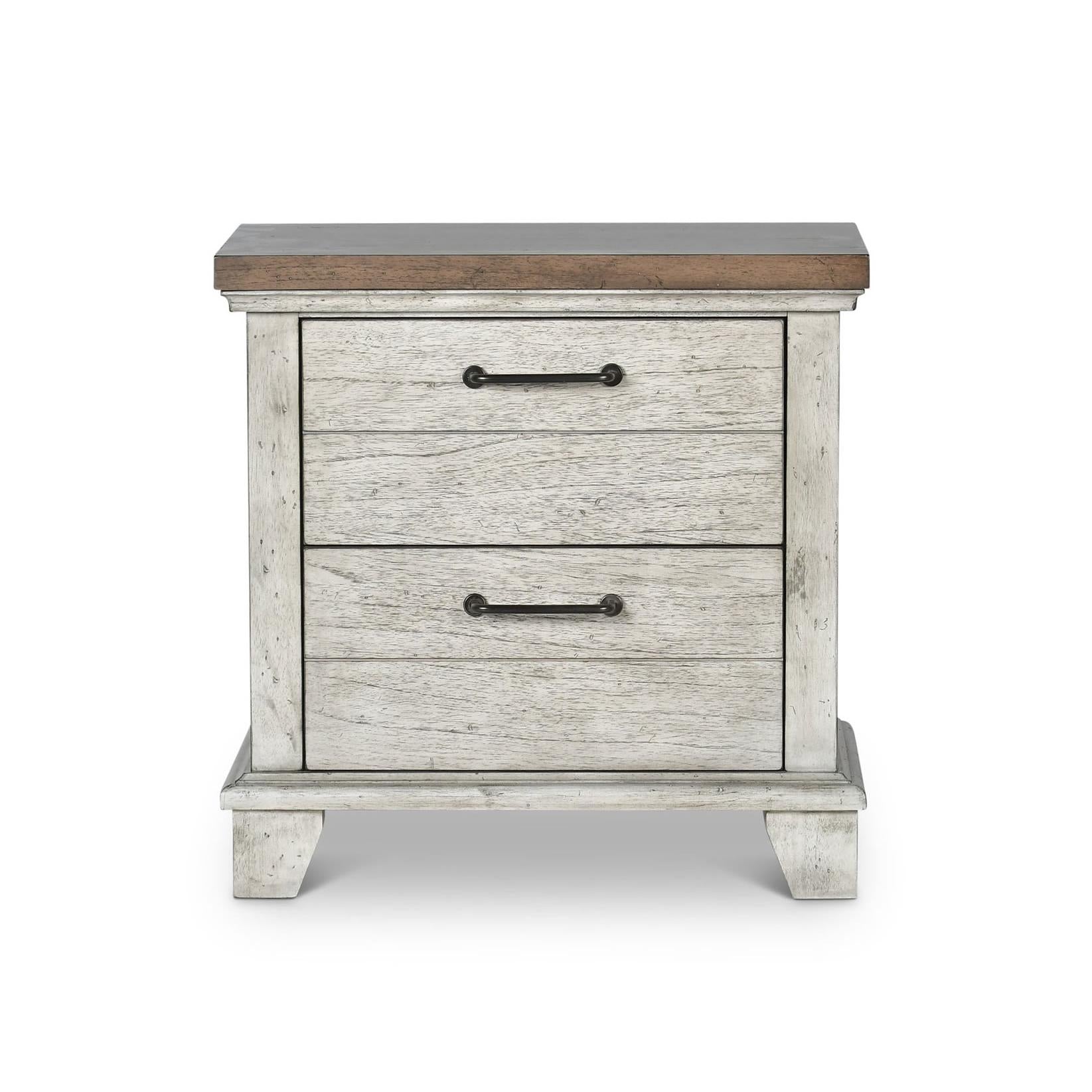  Steve Silver Furniture Bear Creek BC900NS Nightstand - White Smoke IMAGE 1