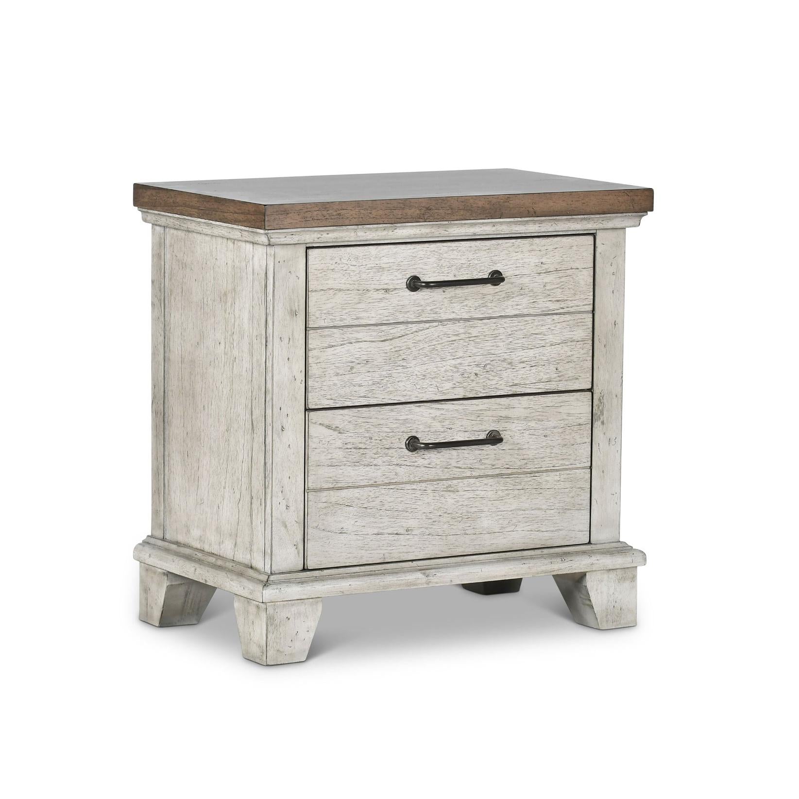  Steve Silver Furniture Bear Creek BC900NS Nightstand - White Smoke IMAGE 2